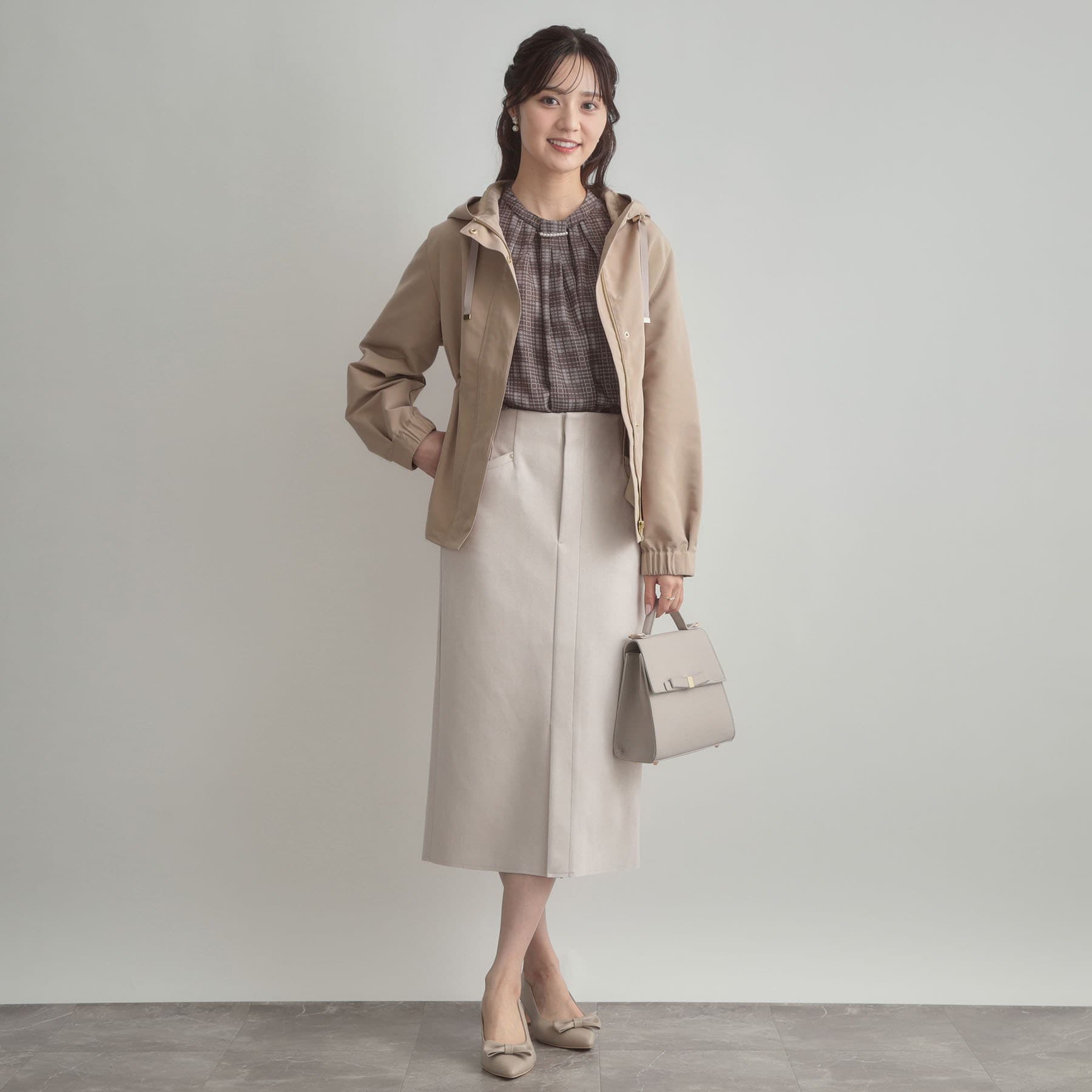 クチュール ブローチ Couture Brooch キルトライナー付マウンテンパーカ （ライトグレー(011)） ライトグレー(011)