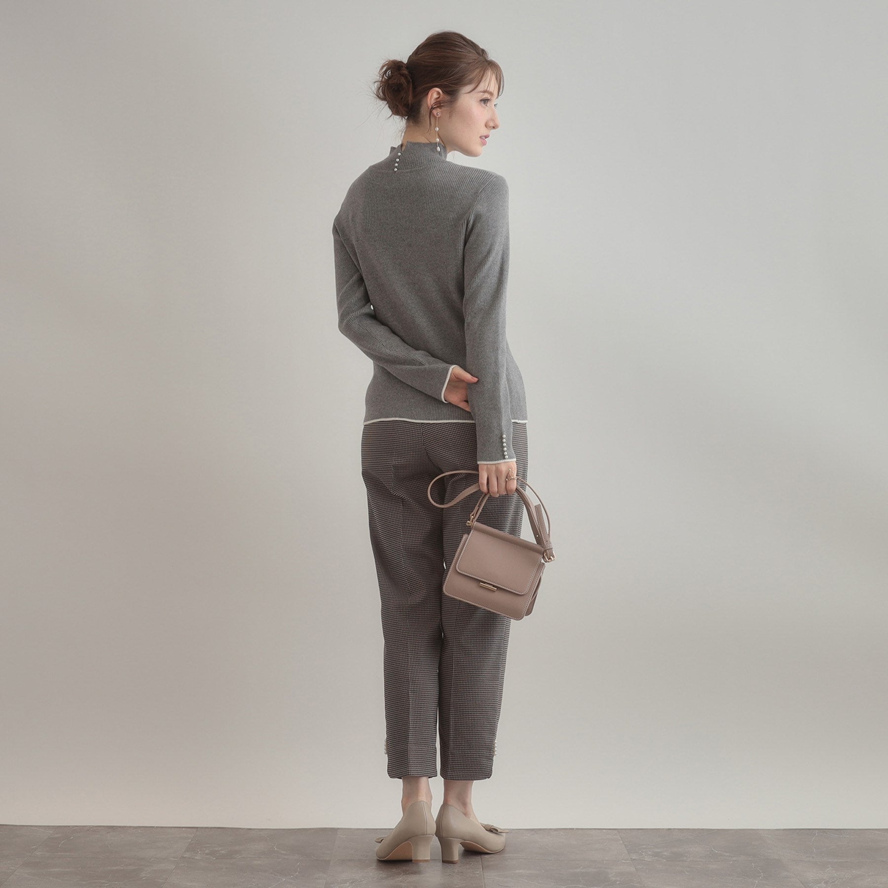 クチュール ブローチ Couture Brooch パール調リブニット （レッド(063)） レッド(063)