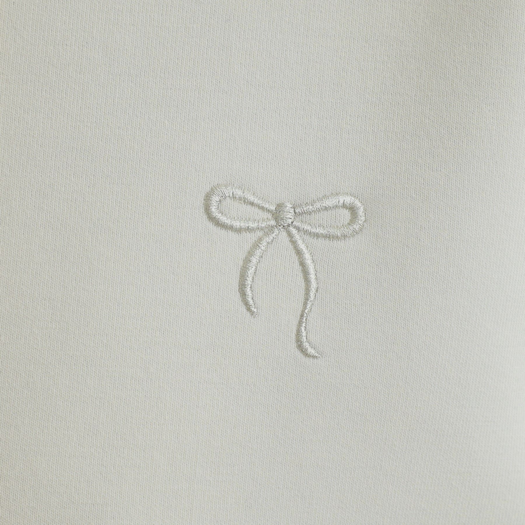 クチュール ブローチ Couture Brooch リボン刺繍ダンボールZIPフーディ （ブラック(019)） ブラック(019)