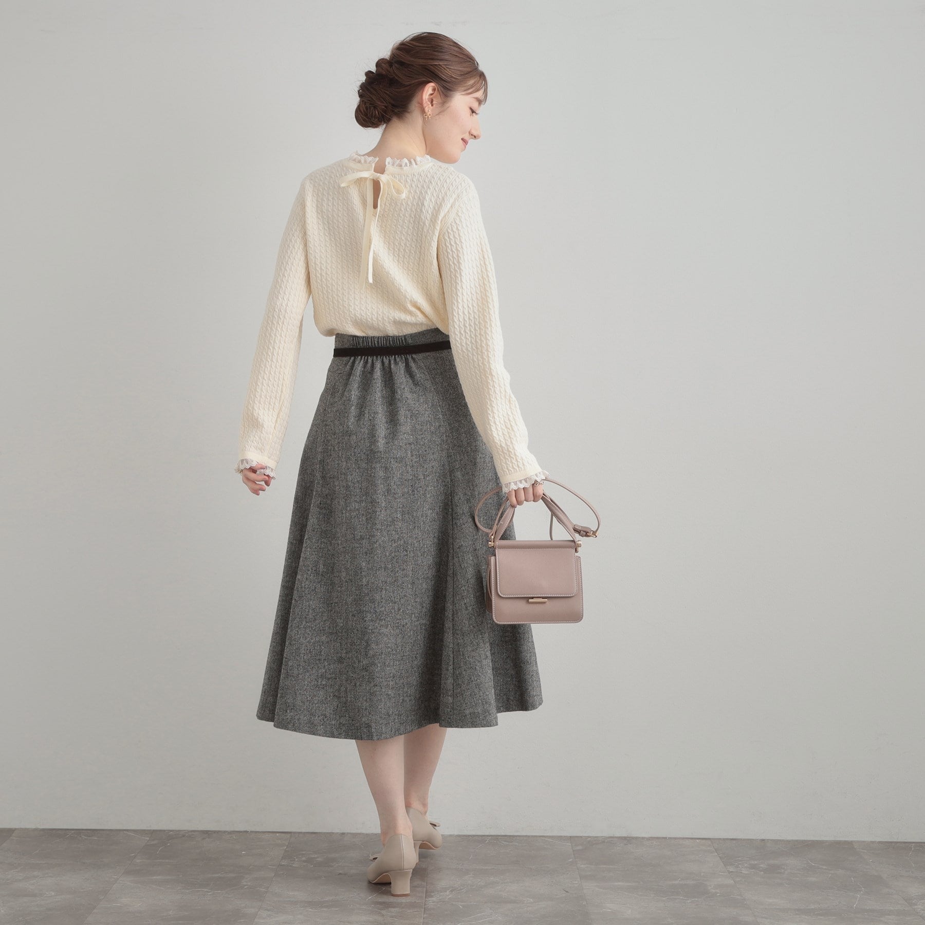 クチュール ブローチ Couture Brooch ケーブルレース バックリボンニット （ミントグリーン(021)） ミントグリーン(021)