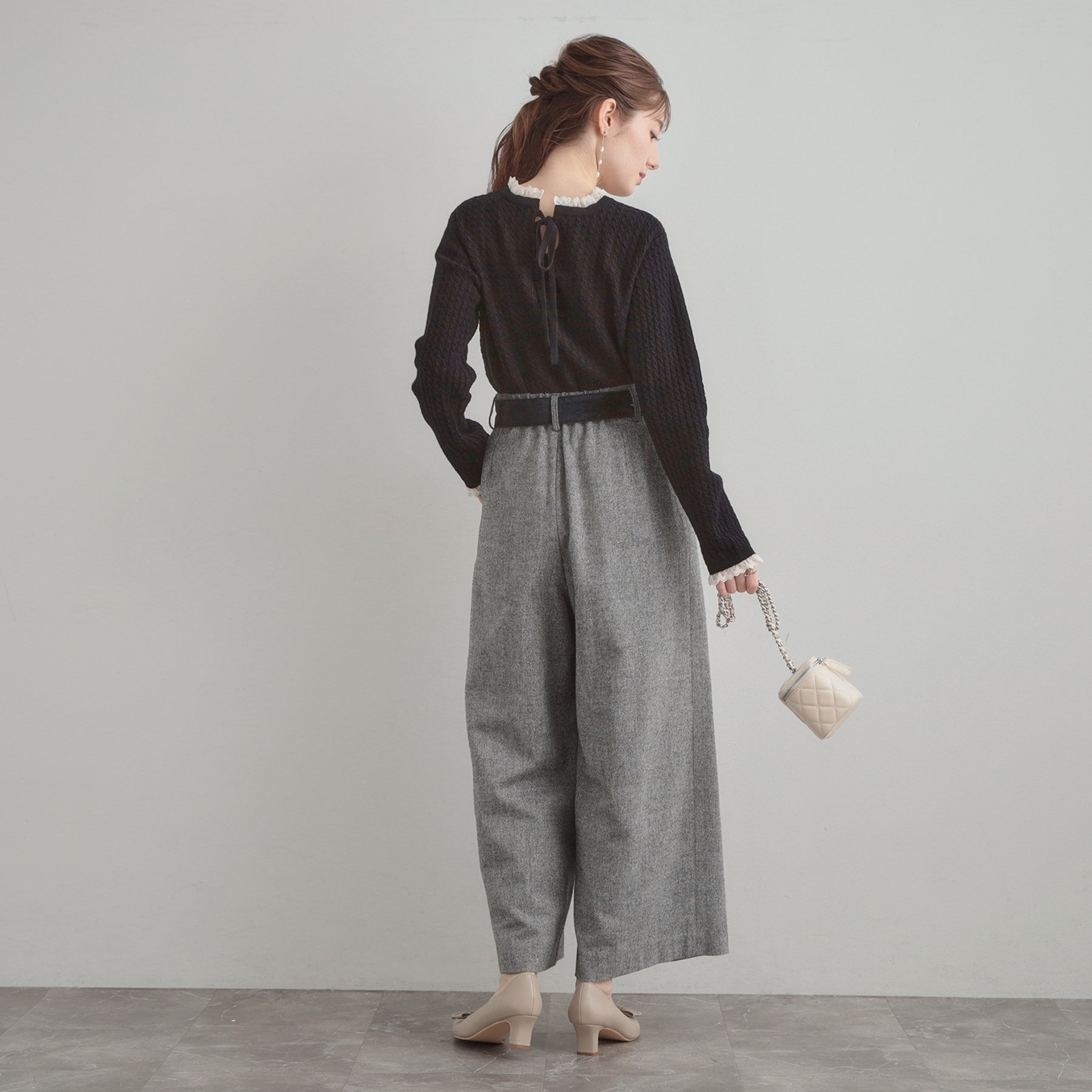 クチュール ブローチ Couture Brooch ケーブルレース バックリボンニット （ミントグリーン(021)） ミントグリーン(021)