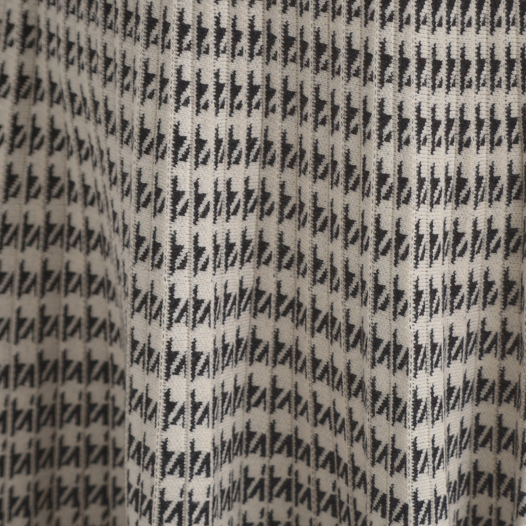 クチュール ブローチ Couture Brooch 千鳥JQニットプリーツスカート （ネイビー(294)） ネイビー(294)