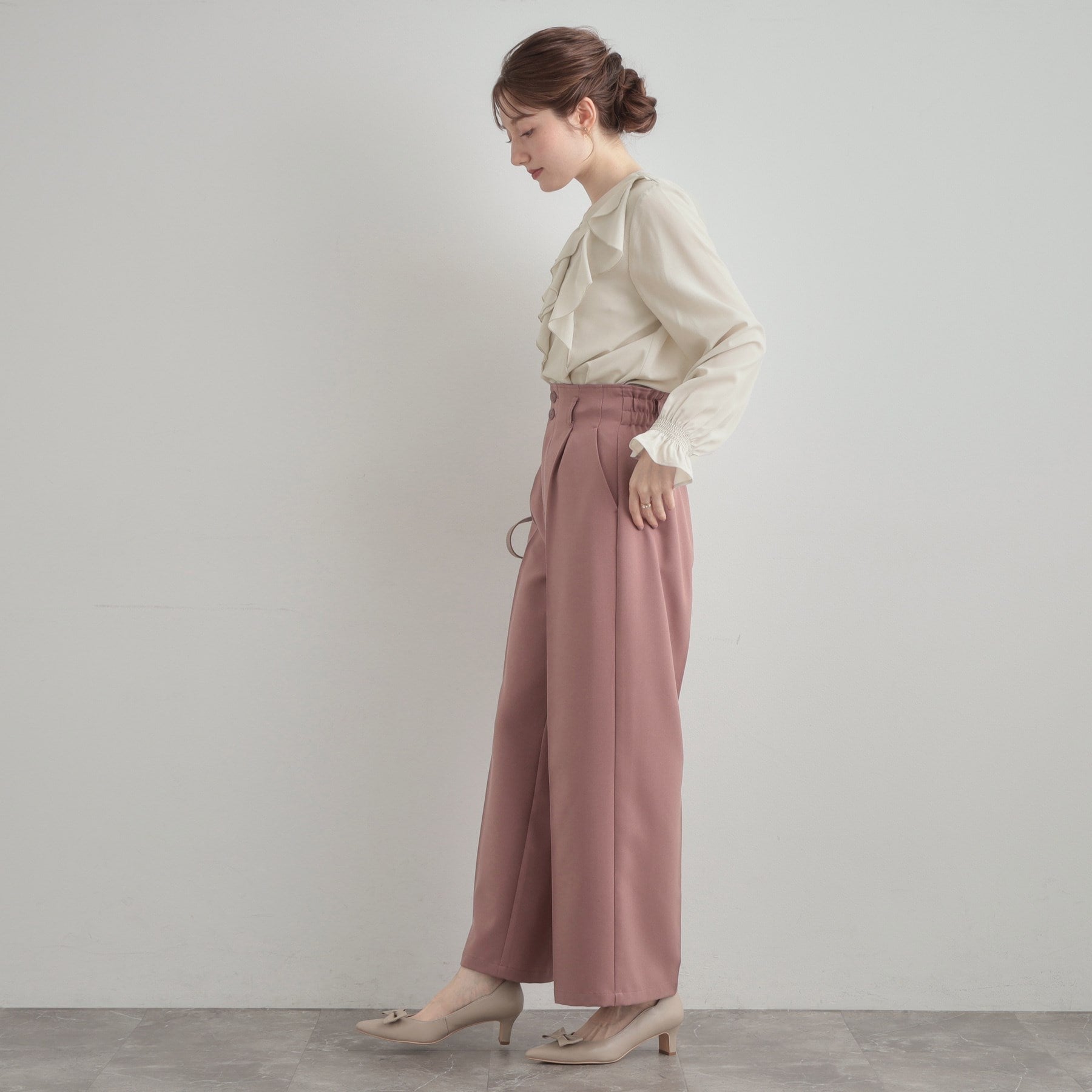 クチュール ブローチ Couture Brooch ラッフルフリルブラウス （ライトグレー(011)） ライトグレー(011)