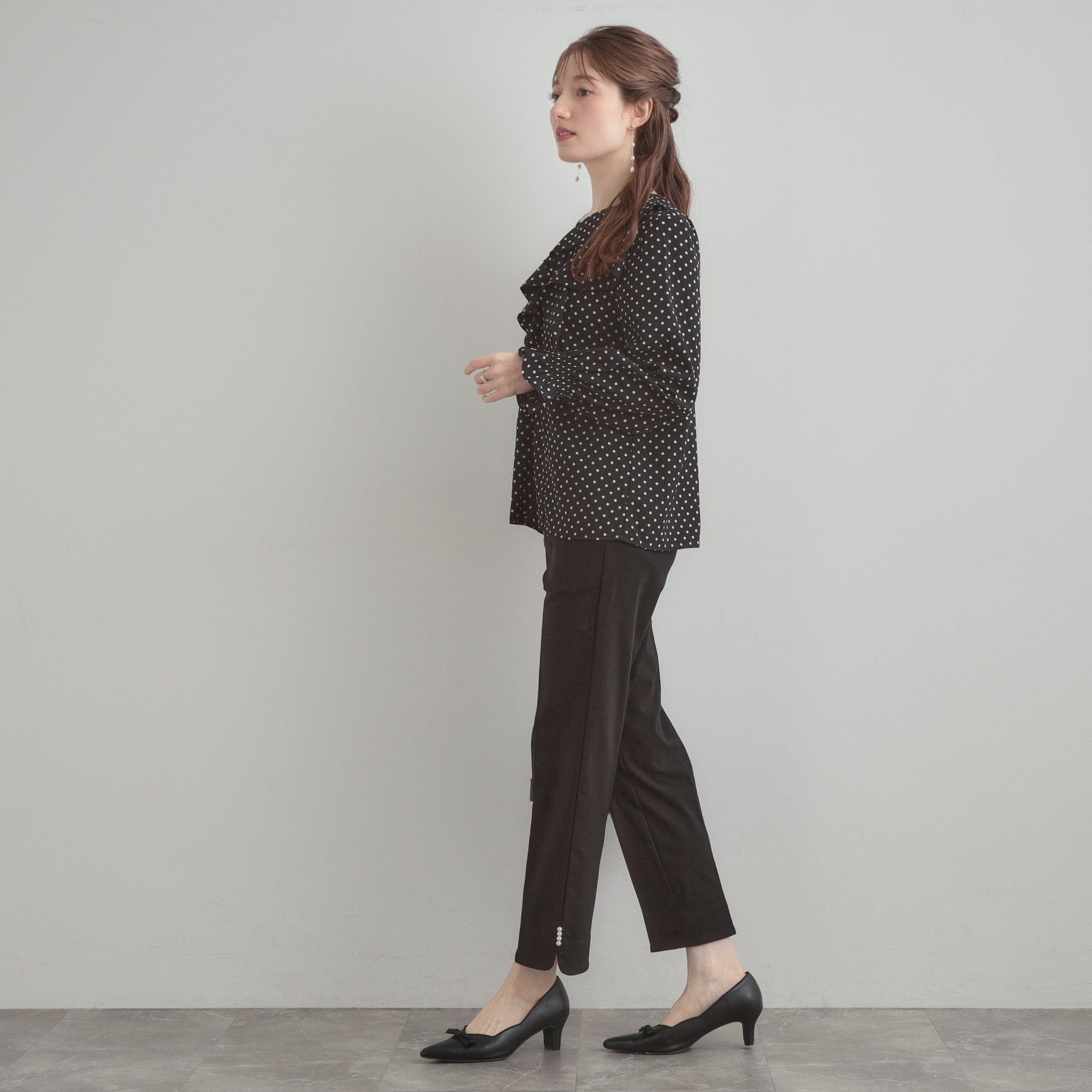 クチュール ブローチ Couture Brooch ラッフルフリルブラウス （ライトグレー(011)） ライトグレー(011)