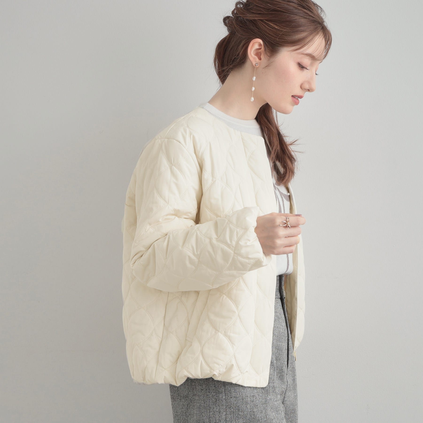 クチュール ブローチ Couture Brooch リボンキルトジャケット （トープ(054)） トープ(054)