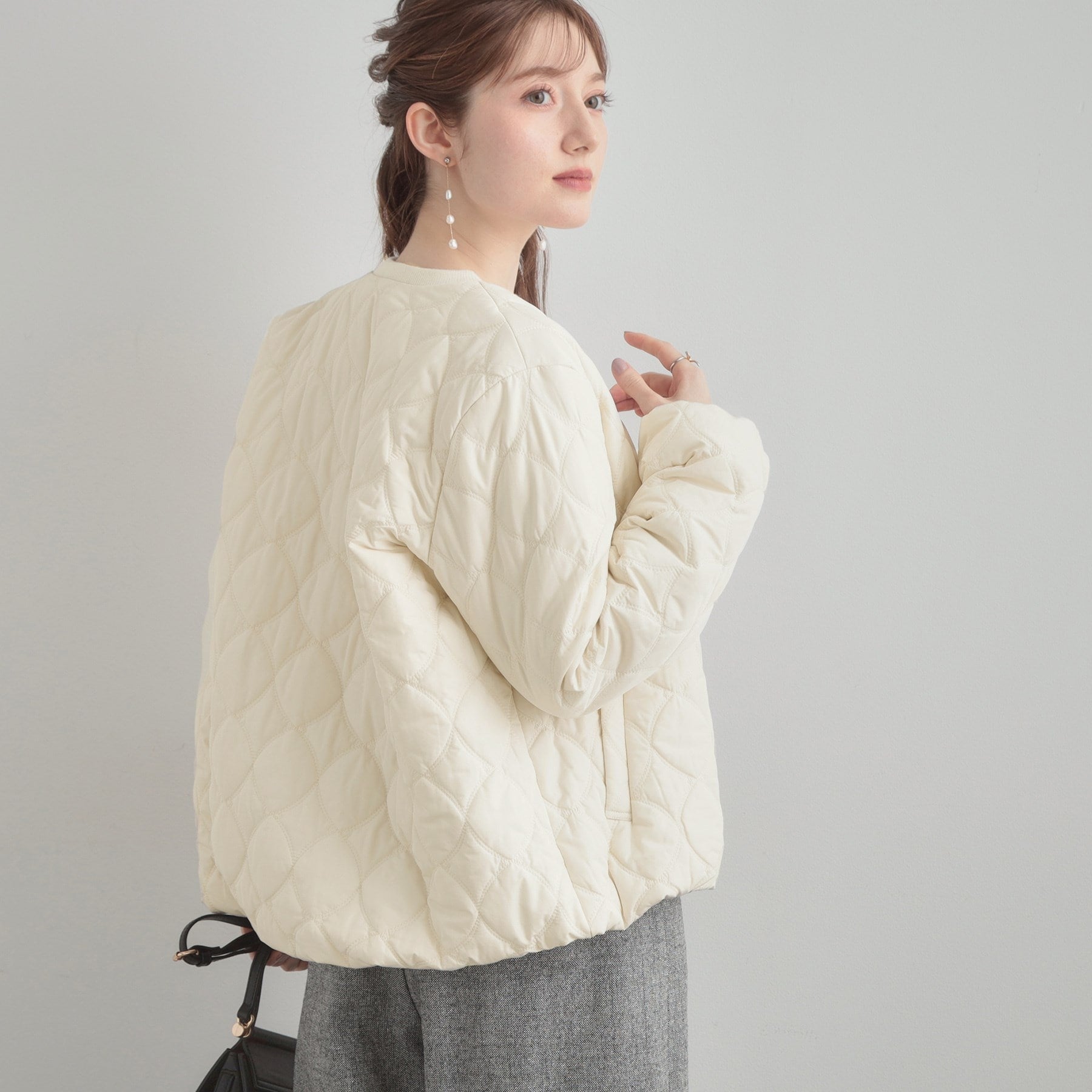 クチュール ブローチ Couture Brooch リボンキルトジャケット （トープ(054)） トープ(054)