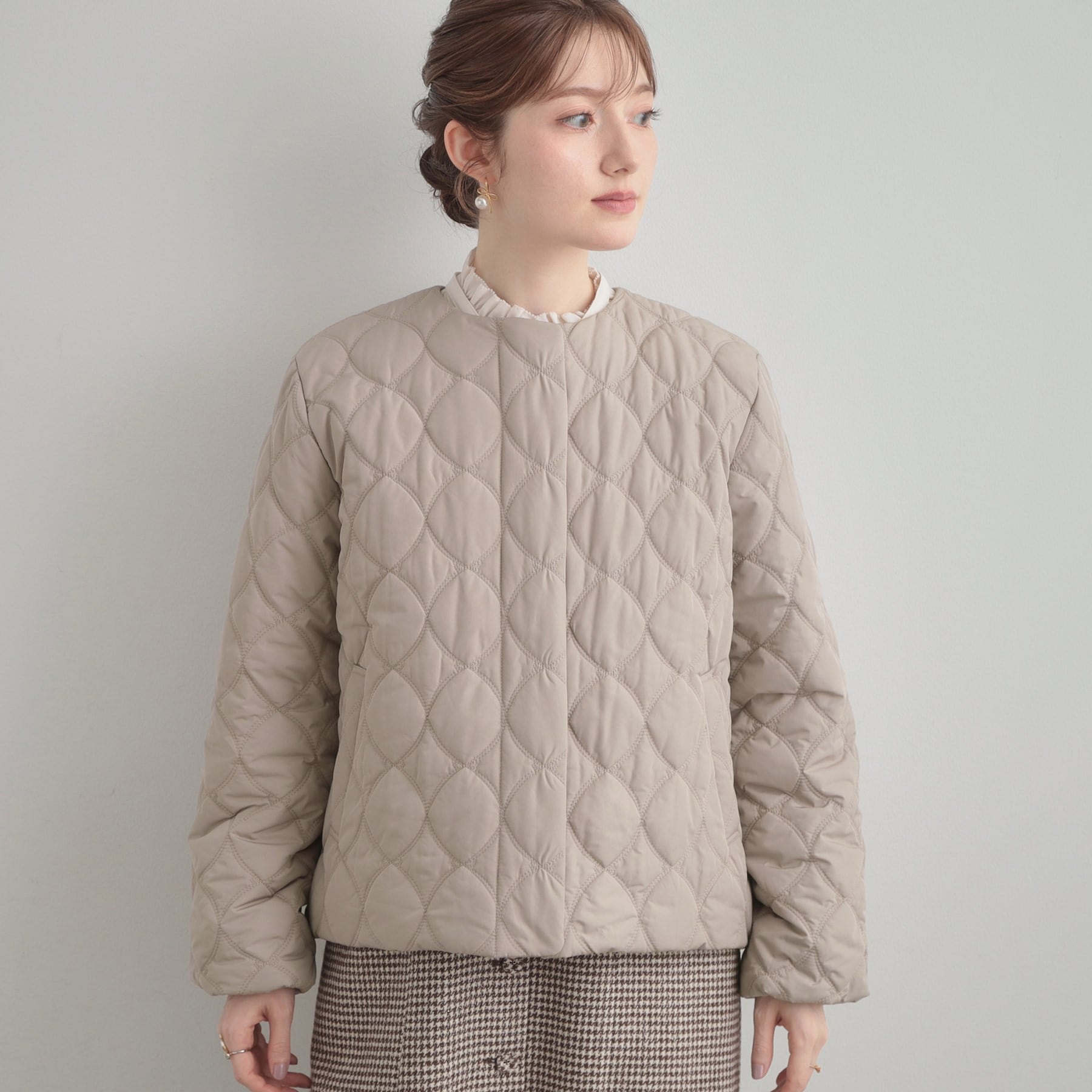 クチュール ブローチ Couture Brooch リボンキルトジャケット （トープ(054)） トープ(054)