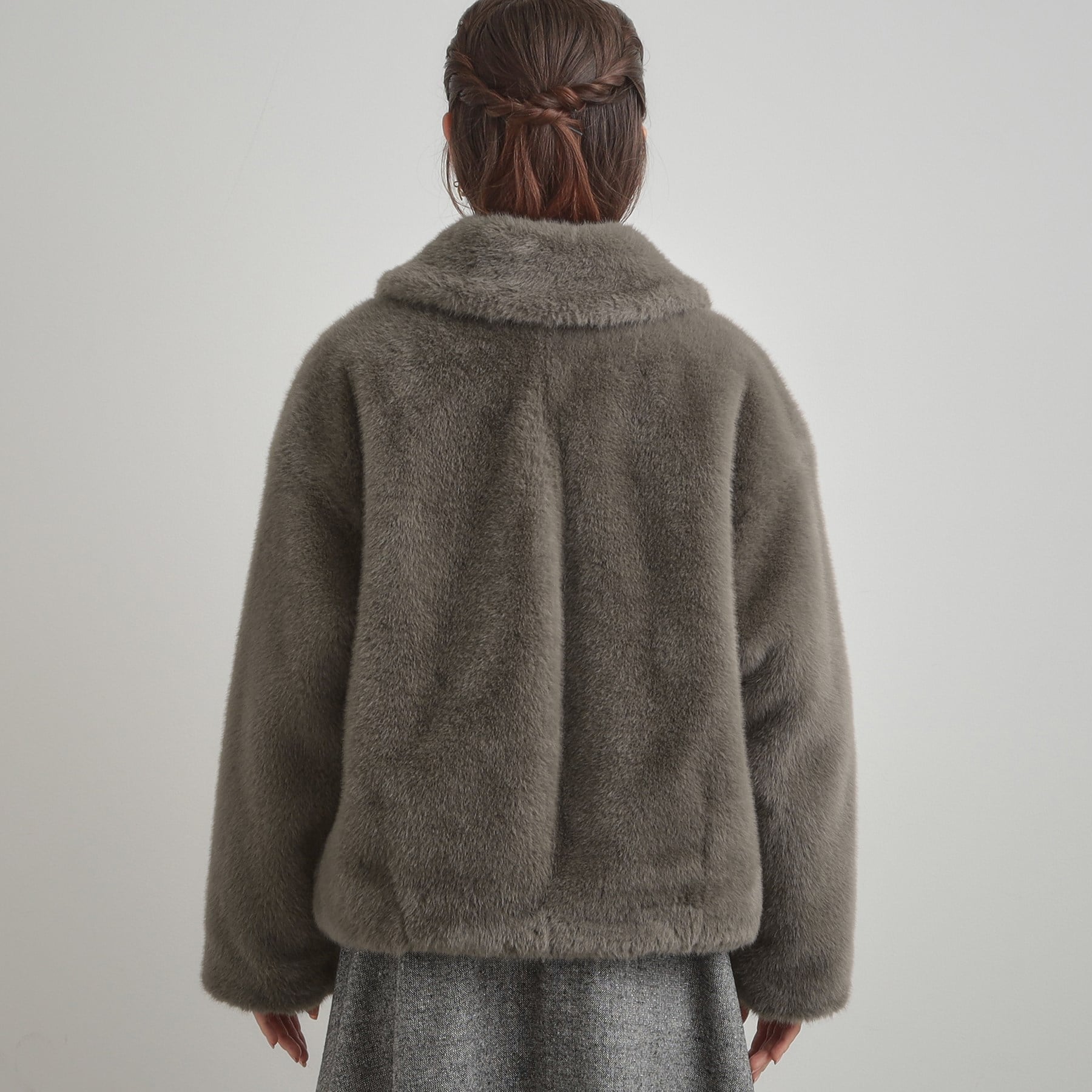 クチュール ブローチ Couture Brooch ミンクフェイクファーアウター （モカブラウン(042)） モカブラウン(042)