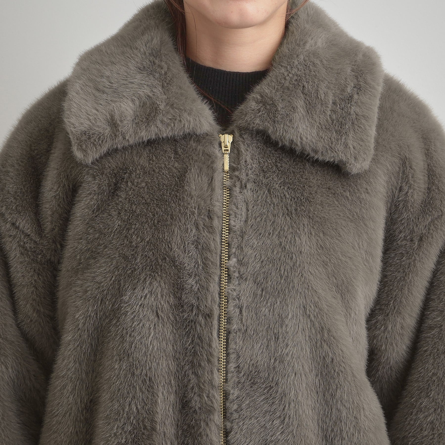 クチュール ブローチ Couture Brooch ミンクフェイクファーアウター （モカブラウン(042)） モカブラウン(042)