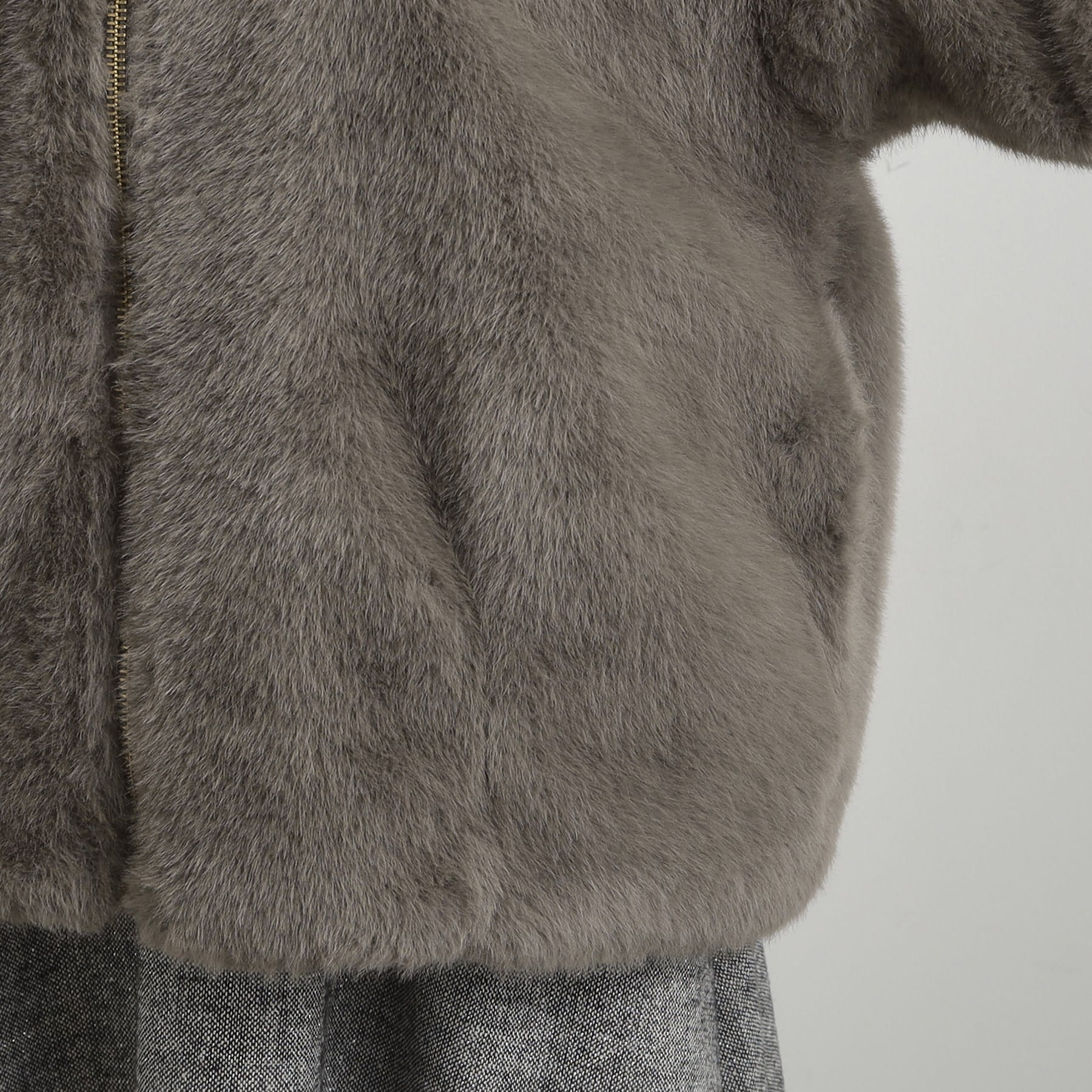 クチュール ブローチ Couture Brooch ミンクフェイクファーアウター （モカブラウン(042)） モカブラウン(042)