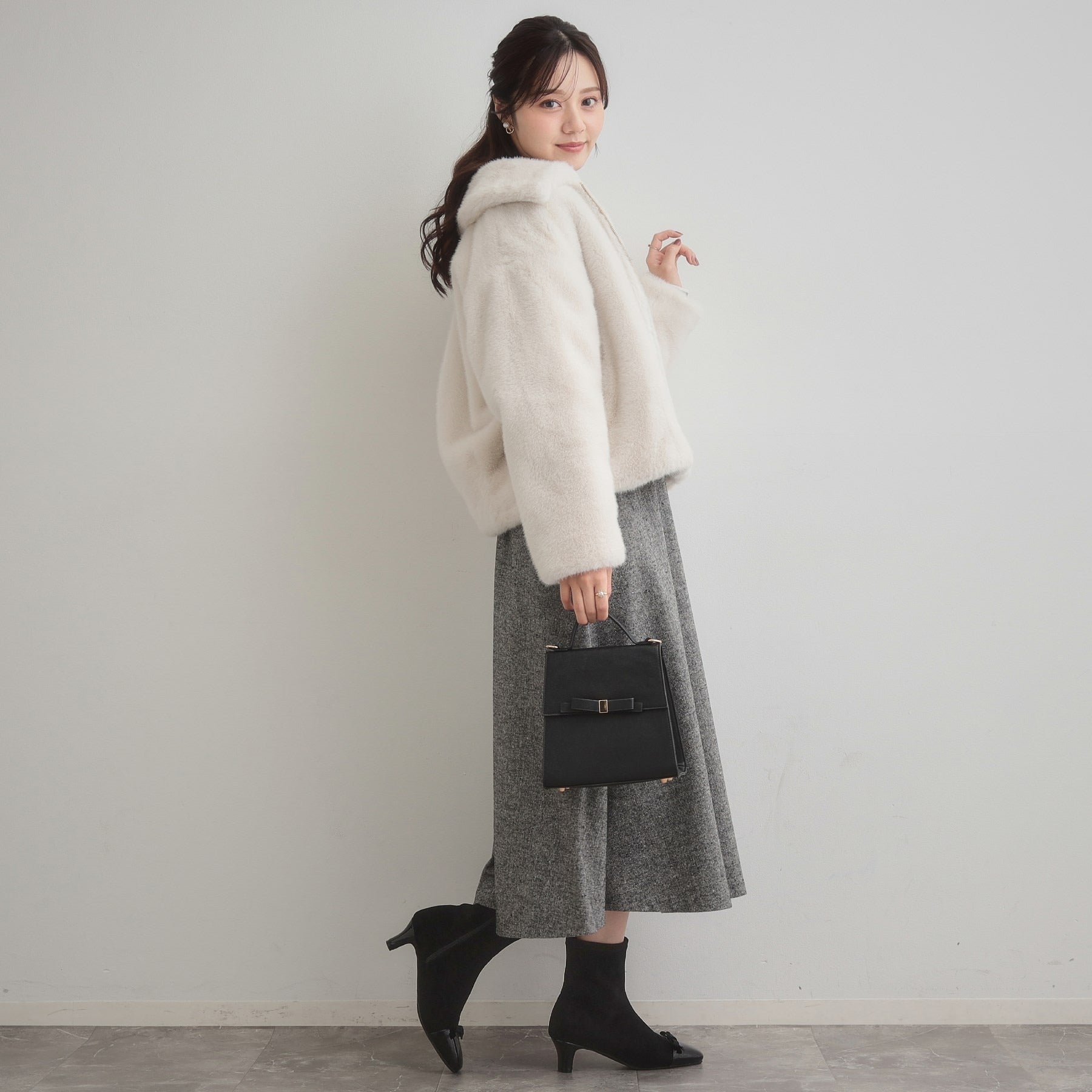 クチュール ブローチ Couture Brooch ミンクフェイクファーアウター （モカブラウン(042)） モカブラウン(042)