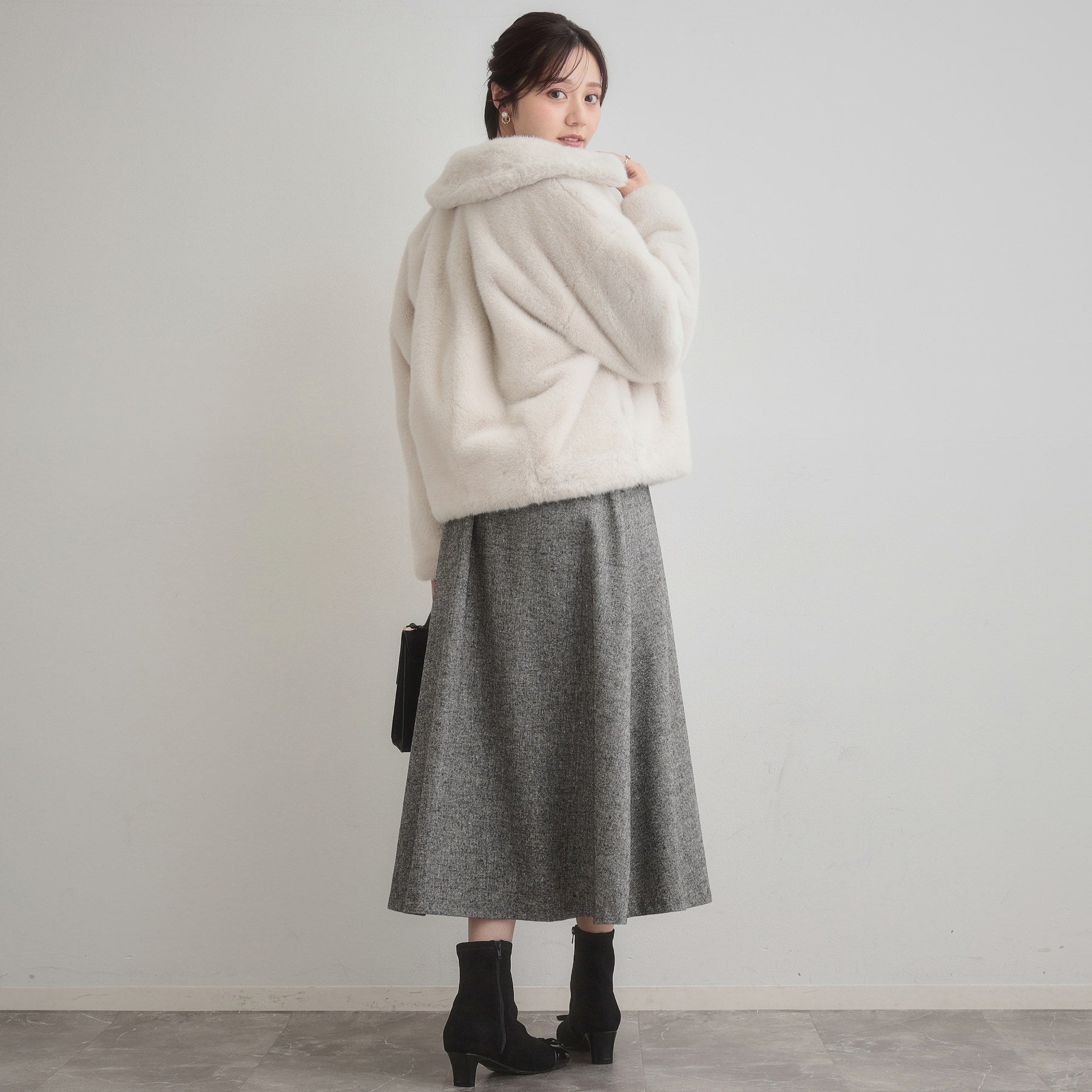 クチュール ブローチ Couture Brooch ミンクフェイクファーアウター （モカブラウン(042)） モカブラウン(042)