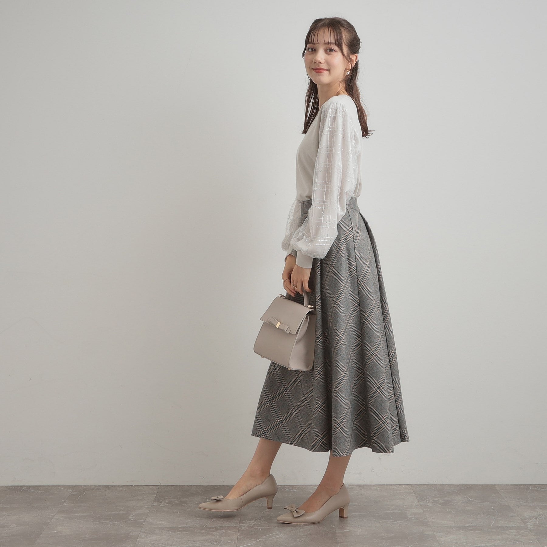 クチュール ブローチ Couture Brooch TRチェックスカート （ブラック(219)） ブラック(219)