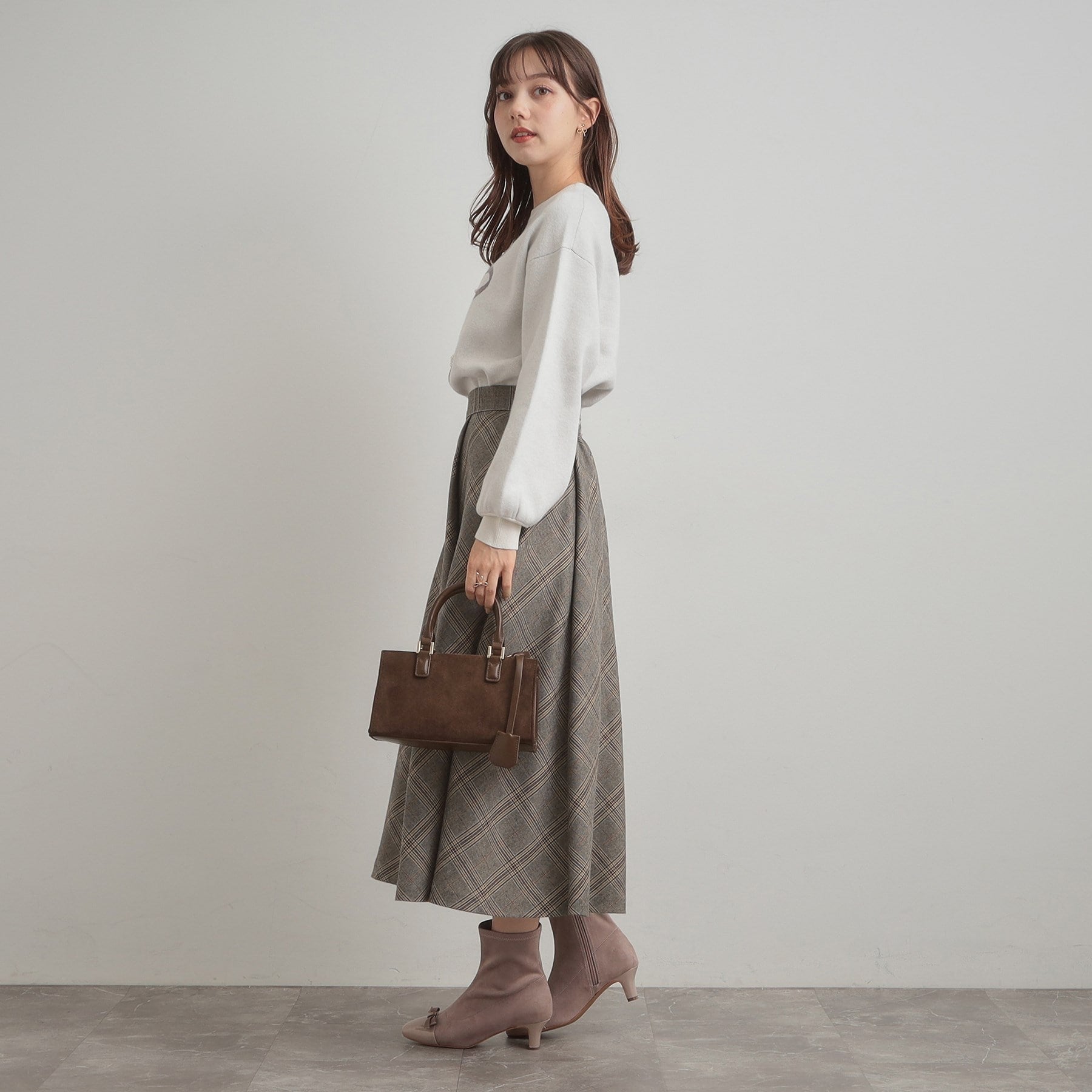 クチュール ブローチ Couture Brooch TRチェックスカート （ブラック(219)） ブラック(219)