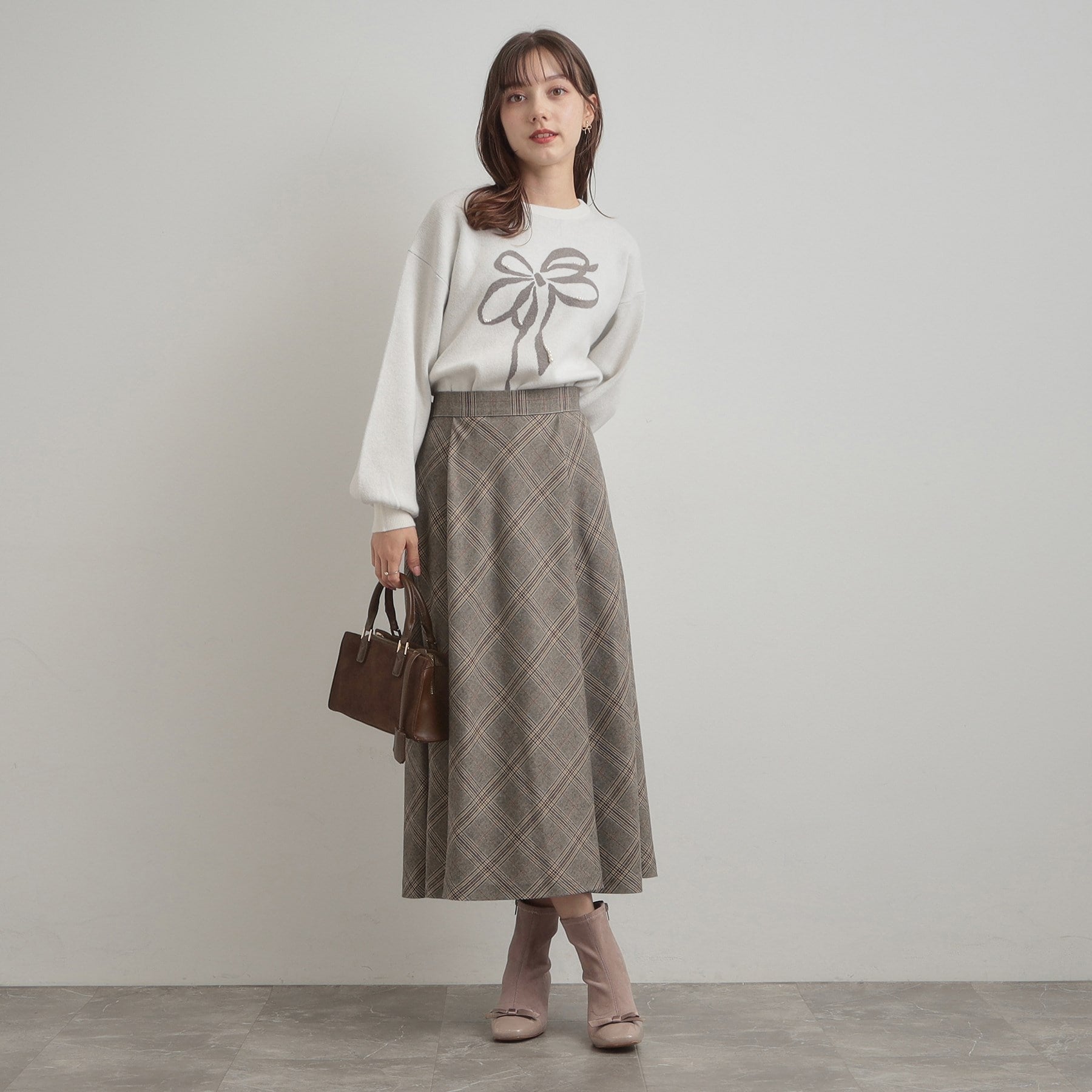 クチュール ブローチ Couture Brooch TRチェックスカート （ブラック(219)） ブラック(219)