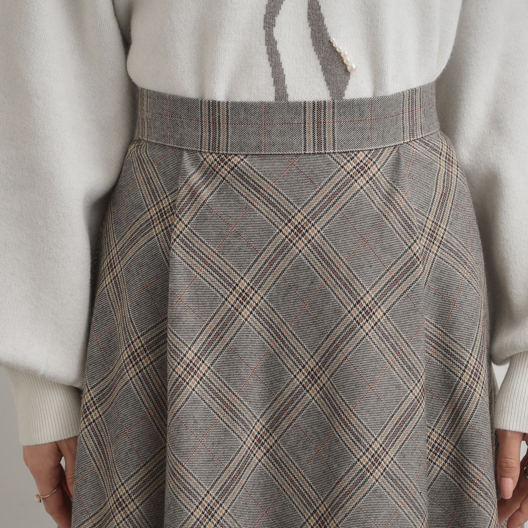 クチュール ブローチ Couture Brooch TRチェックスカート （ブラック(219)） ブラック(219)