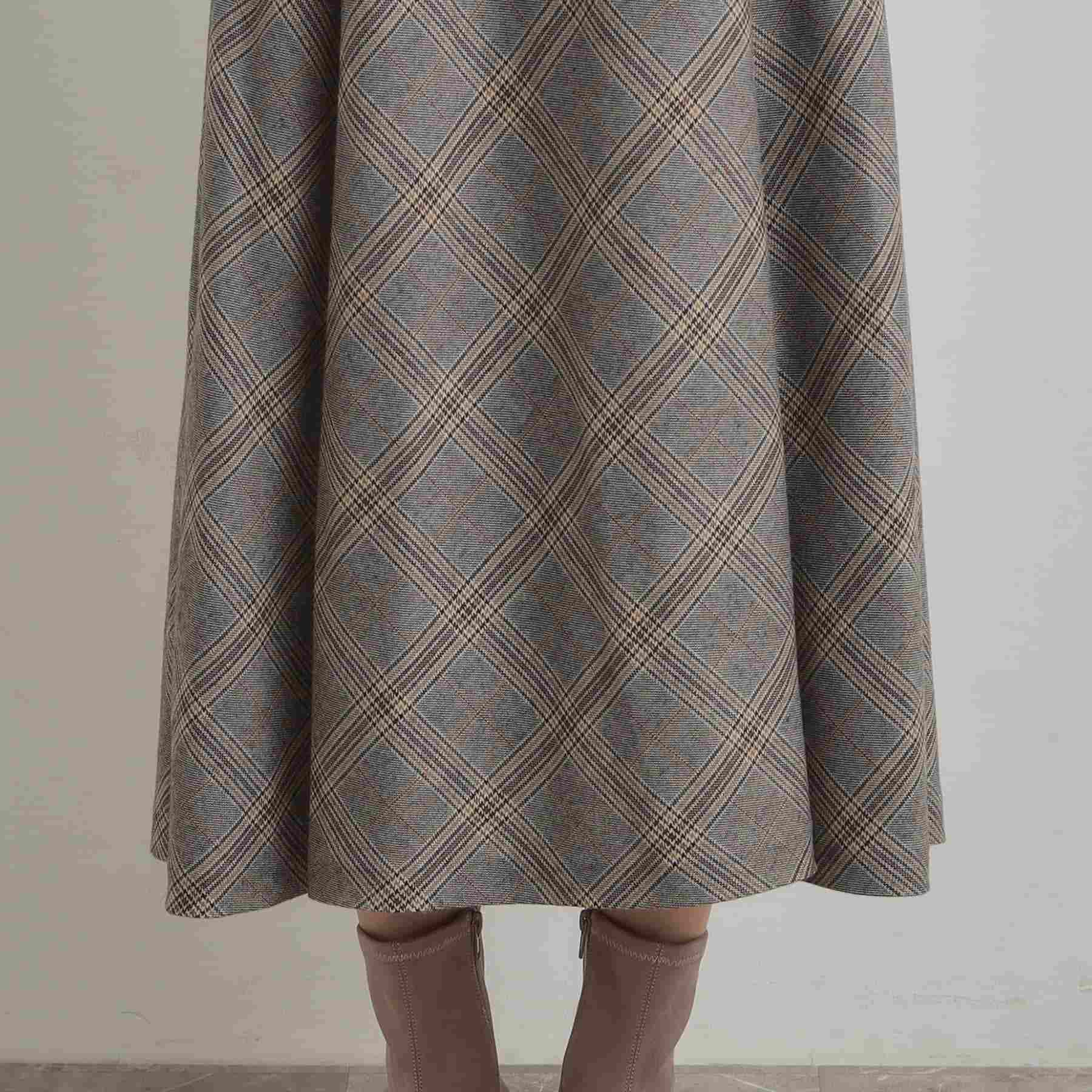 クチュール ブローチ Couture Brooch TRチェックスカート （ブラック(219)） ブラック(219)