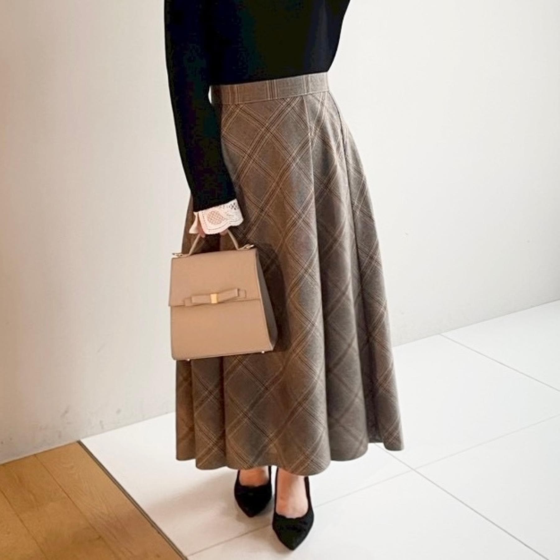 クチュール ブローチ Couture Brooch TRチェックスカート （ブラック(219)） ブラック(219)