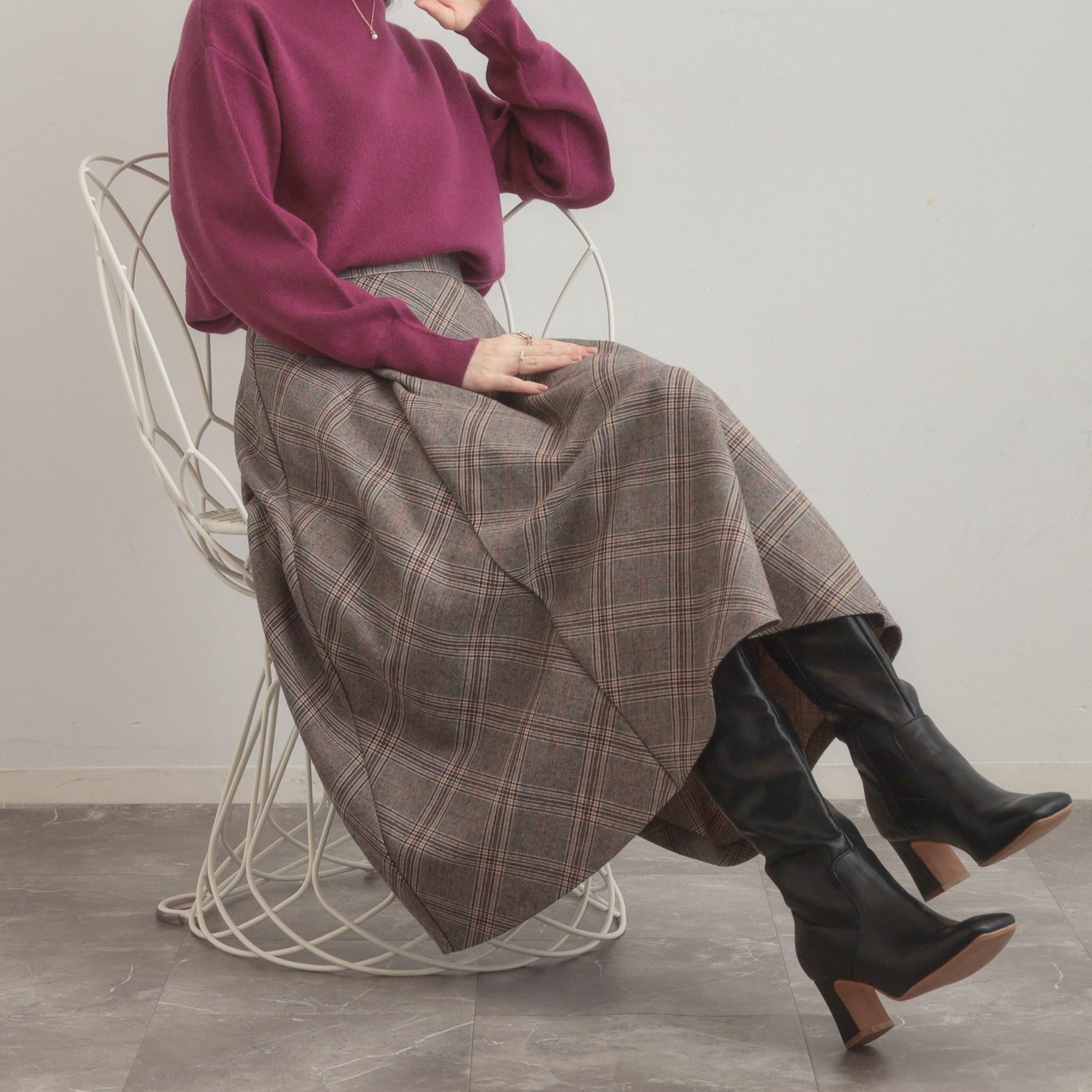 クチュール ブローチ Couture Brooch TRチェックスカート （ブラウン(244)） ブラウン(244)