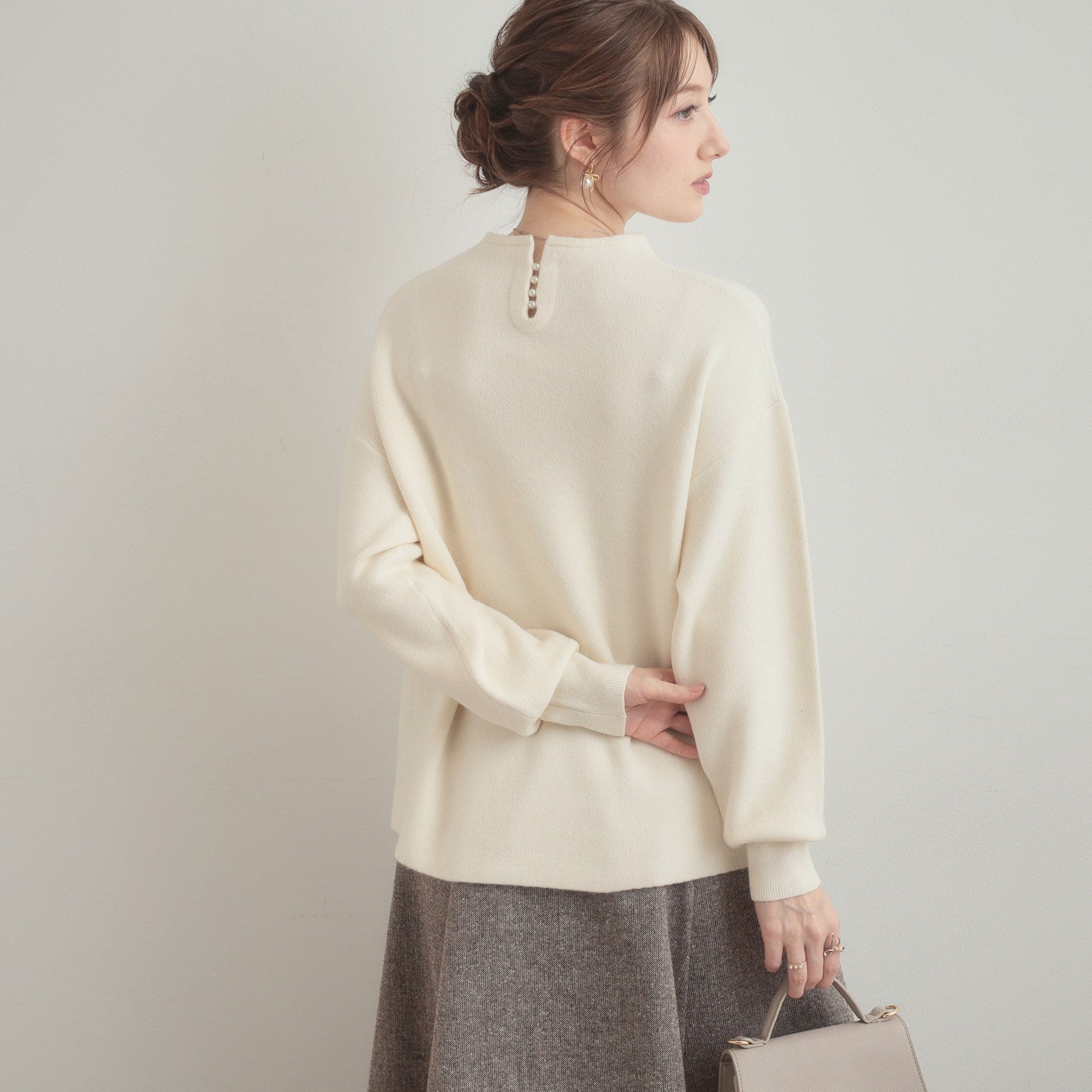 クチュール ブローチ Couture Brooch リッシュアンゴラバックパール調ニット （ブラック(019)） ブラック(019)