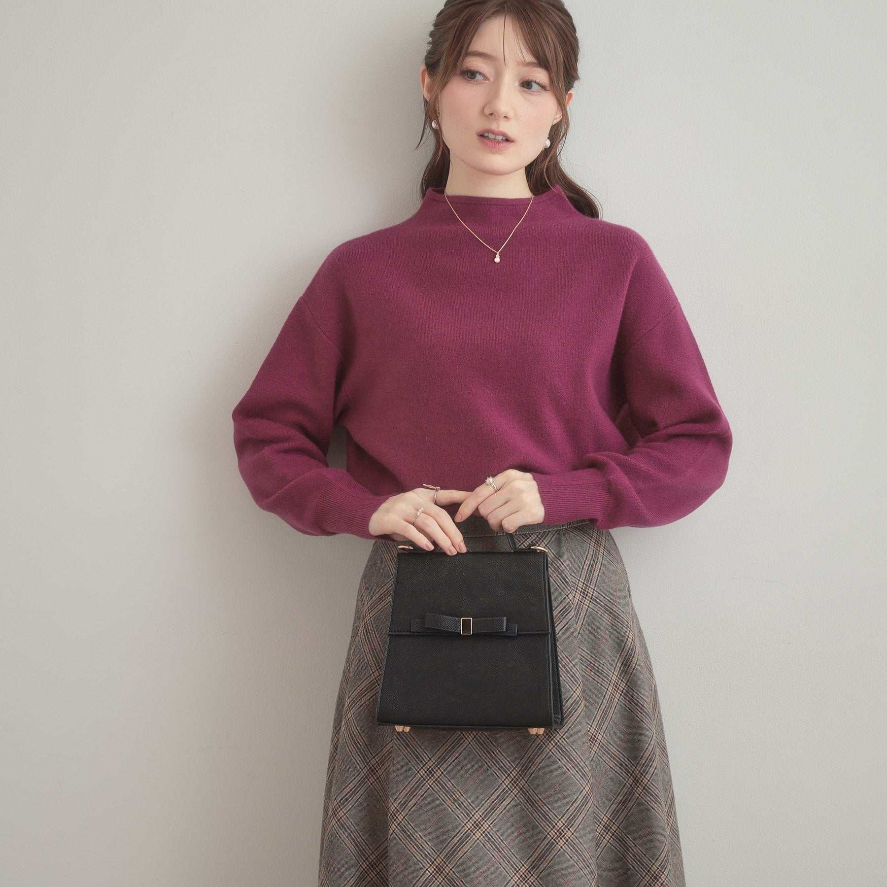 クチュール ブローチ Couture Brooch リッシュアンゴラバックパール調ニット （ブラック(019)） ブラック(019)