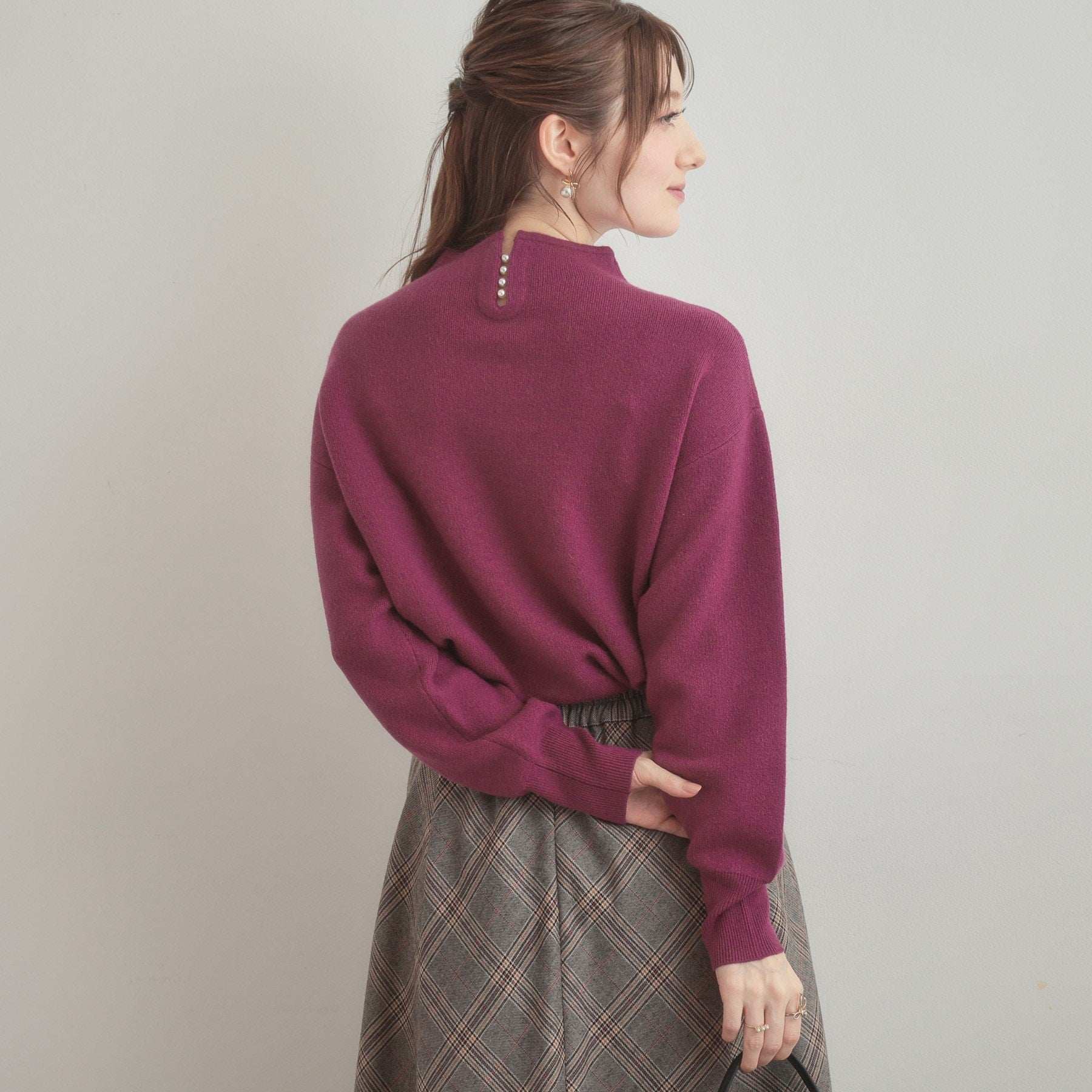 クチュール ブローチ Couture Brooch リッシュアンゴラバックパール調ニット （ブラック(019)） ブラック(019)