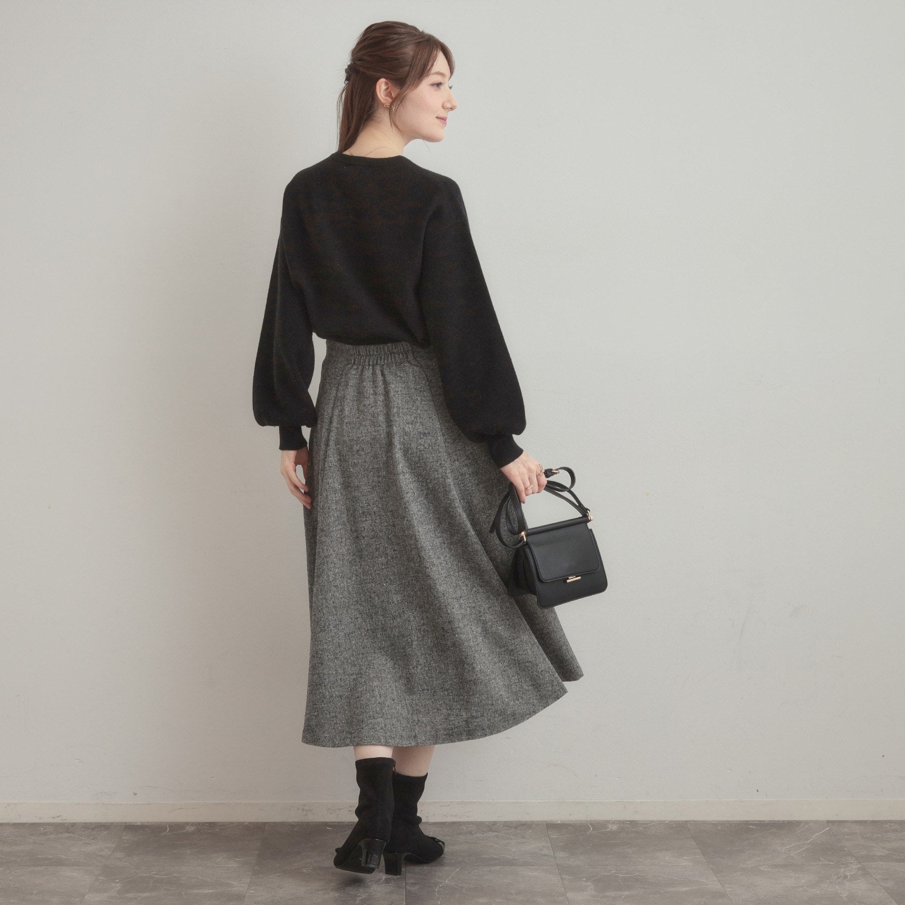 クチュール ブローチ Couture Brooch リボンジャガードニットトップス （オフホワイト(103)） オフホワイト(103)