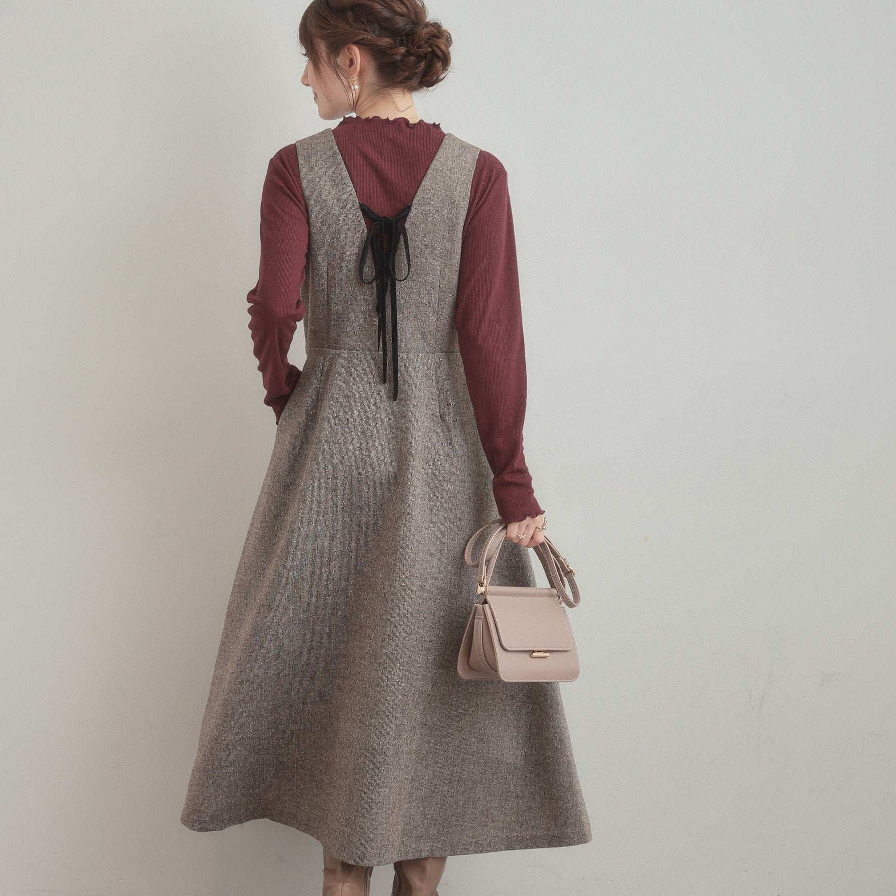 クチュール ブローチ Couture Brooch ラメツイードジャンパースカート （ブラック(019)） ブラック(019)