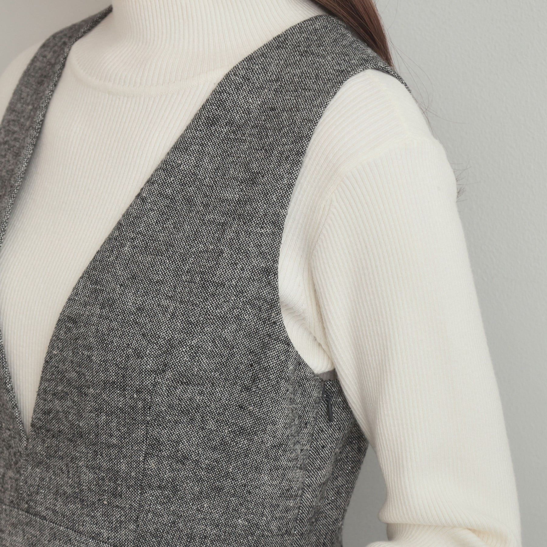 クチュール ブローチ Couture Brooch ラメツイードジャンパースカート （ブラック(019)） ブラック(019)