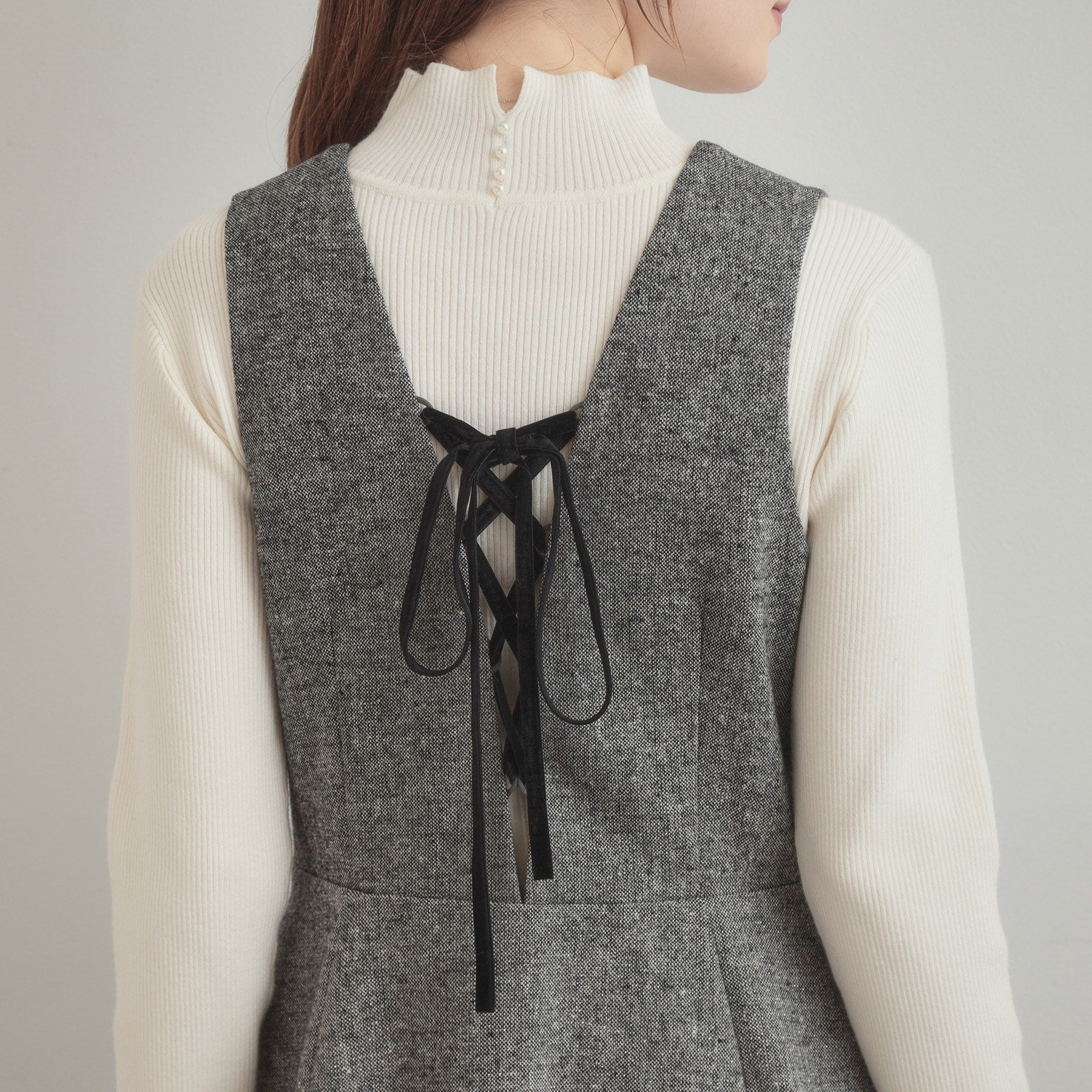 クチュール ブローチ Couture Brooch ラメツイードジャンパースカート （ブラック(019)） ブラック(019)