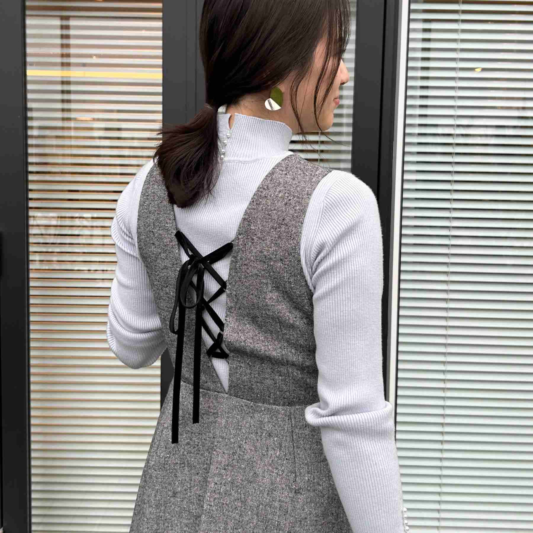 クチュール ブローチ Couture Brooch ラメツイードジャンパースカート （ブラック(019)） ブラック(019)