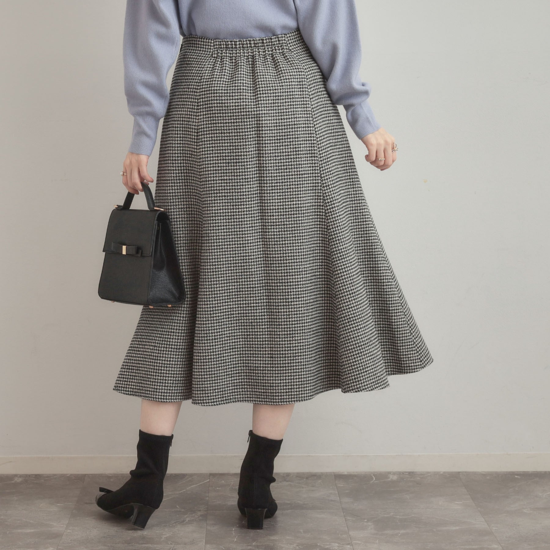 クチュール ブローチ Couture Brooch ラメ千鳥マーメイドフレアスカート （モカブラウン(242)） モカブラウン(242)