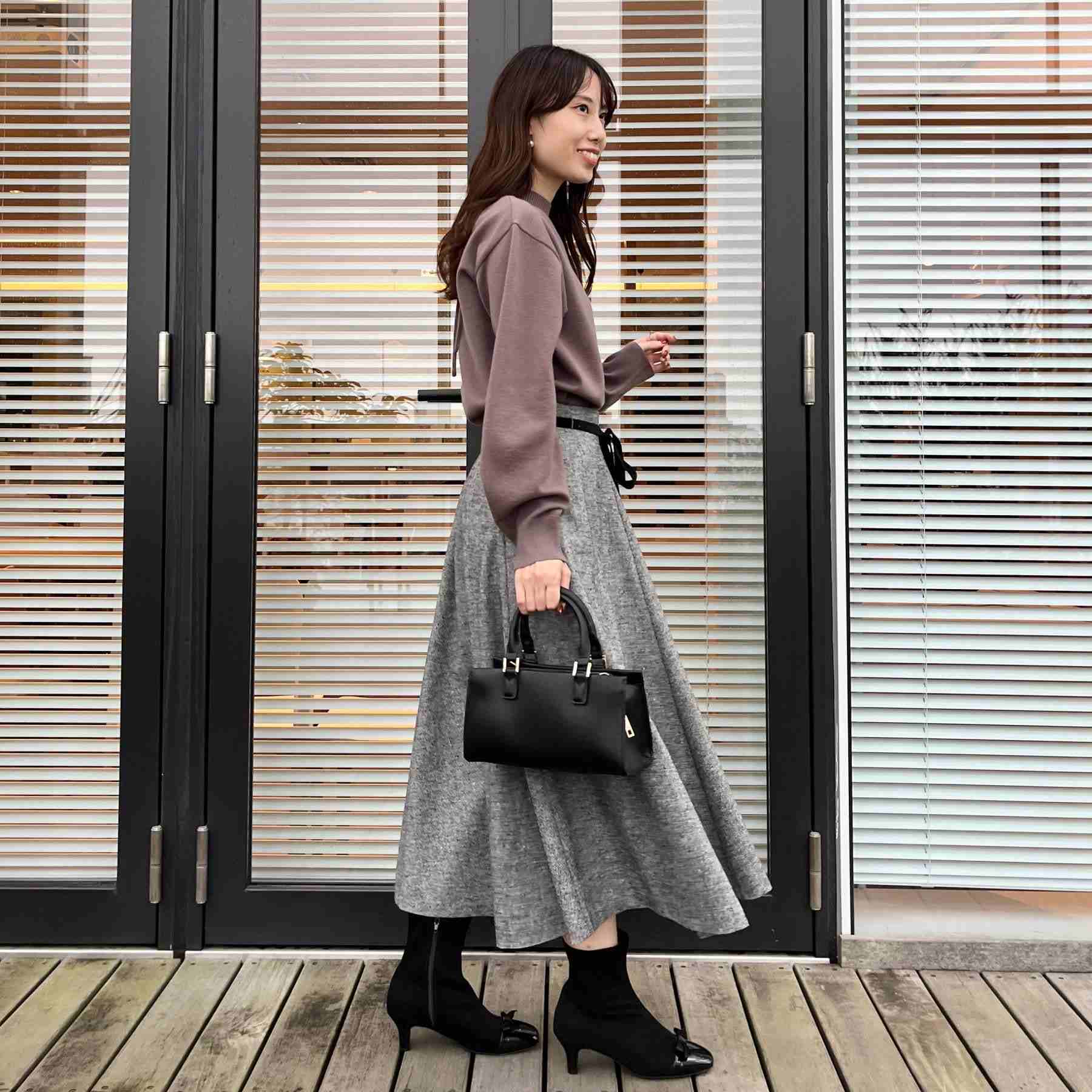 クチュール ブローチ Couture Brooch ラメツイードフレアスカート （ブラウン(044)） ブラウン(044)