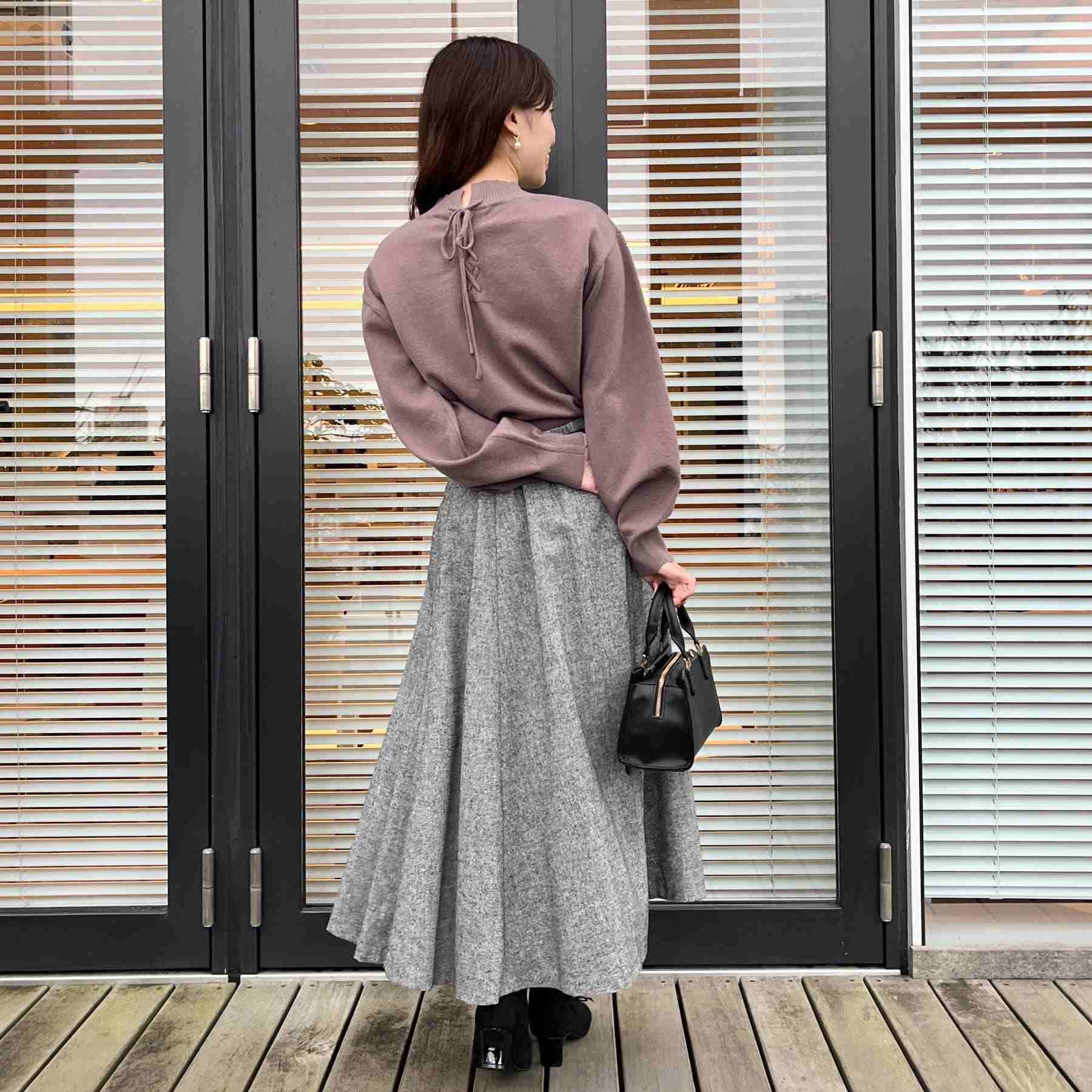 クチュール ブローチ Couture Brooch ラメツイードフレアスカート （ブラウン(044)） ブラウン(044)