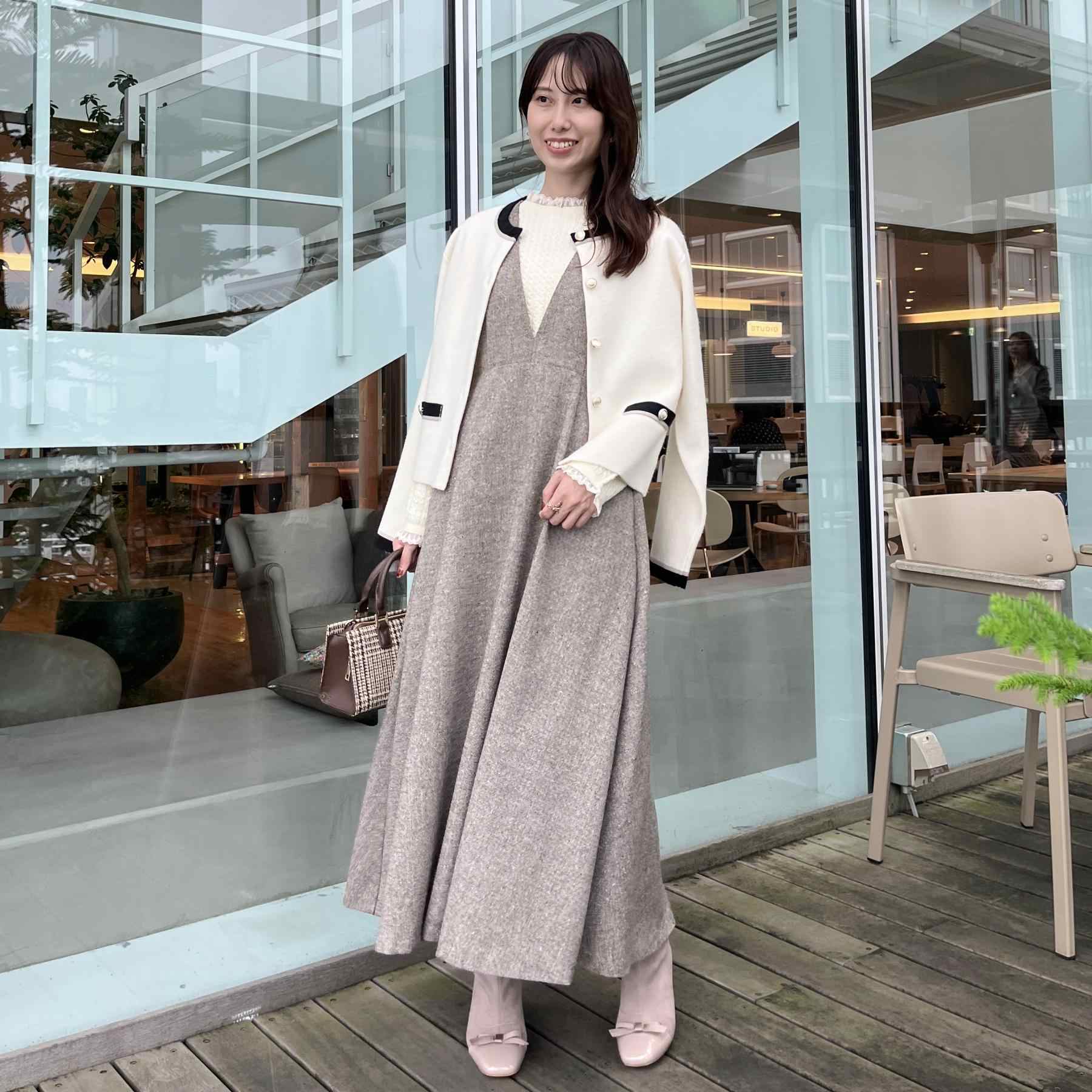 クチュール ブローチ Couture Brooch 【通勤・大人上品】ムースタッチジャカード 配色スカラカーディ （ブラック(019)） ブラック(019)