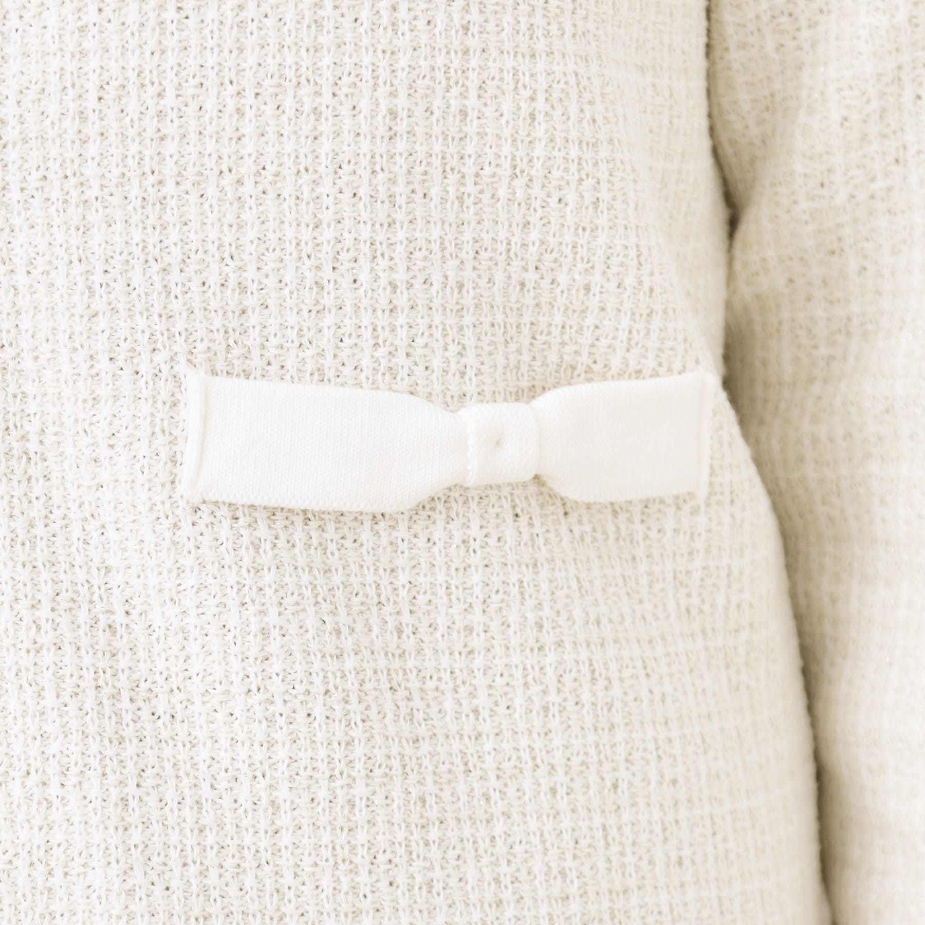 クチュール ブローチ Couture Brooch ラメツイードニットジャケット （アイボリー(404)） アイボリー(404)