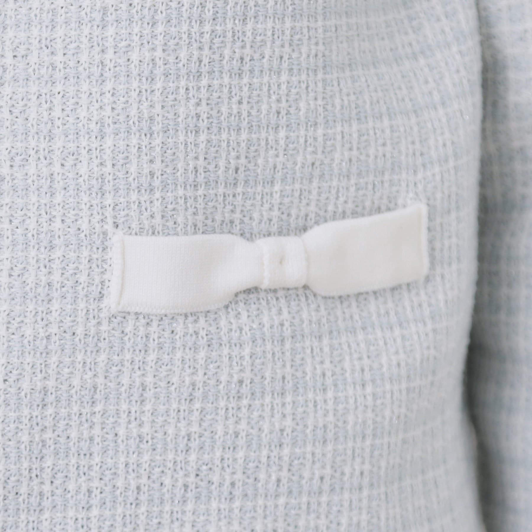 クチュール ブローチ Couture Brooch ラメツイードニットジャケット （アイボリー(404)） アイボリー(404)