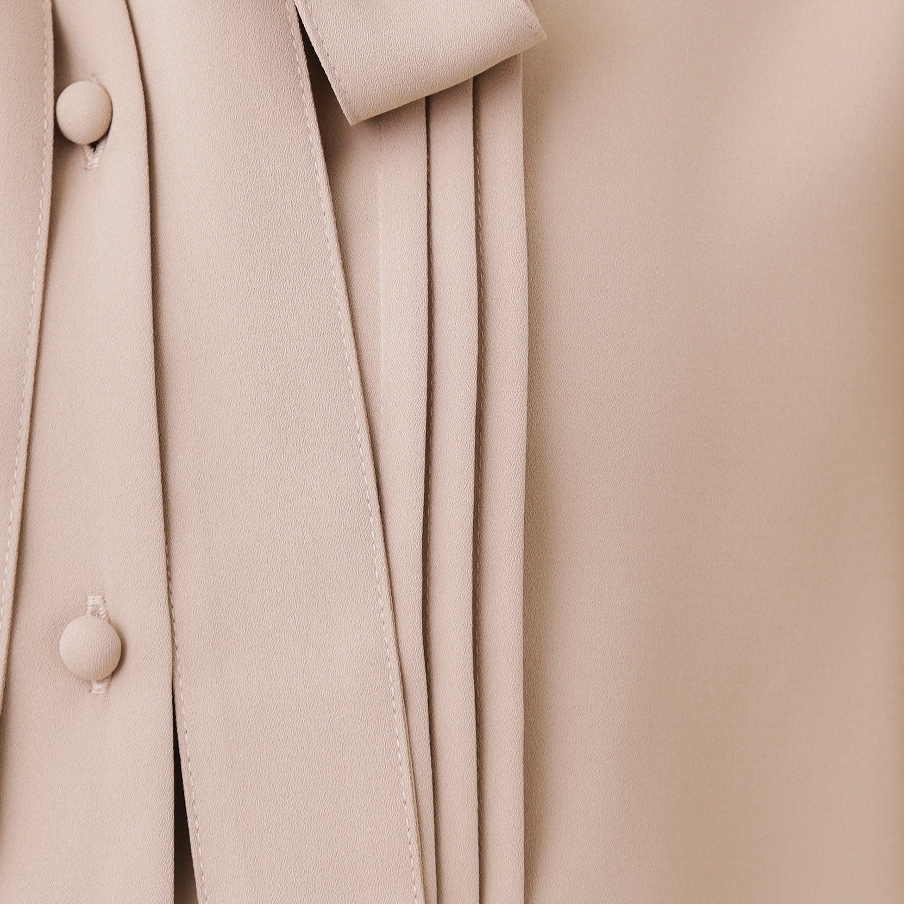 クチュール ブローチ Couture Brooch 配色タックタイブラウス （ピンクベージュ(553)） ピンクベージュ(553)