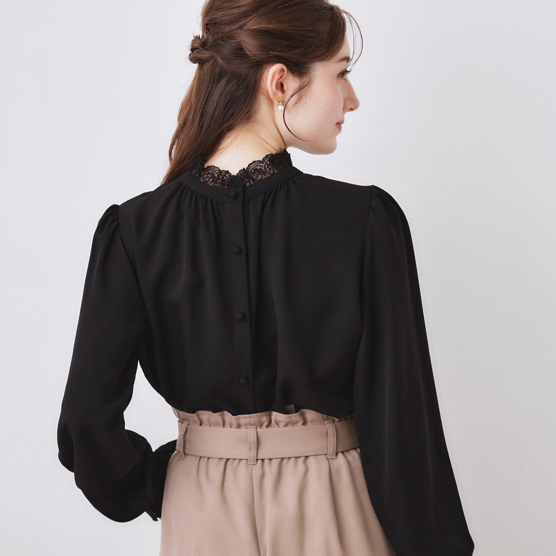 クチュール ブローチ Couture Brooch 前後2WAYエンブロレースブラウス （ライトピンク(070)） ライトピンク(070)