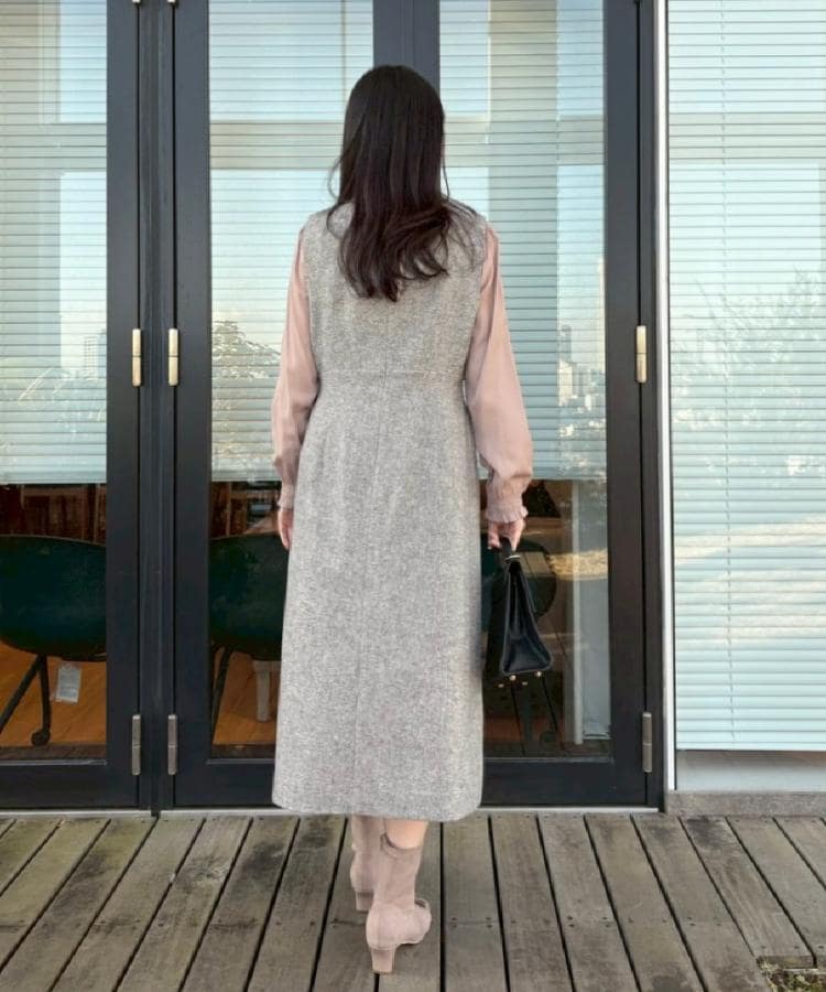 クチュール ブローチ Couture Brooch フリンジツイードジャンスカ （グレー(012)） グレー(012)