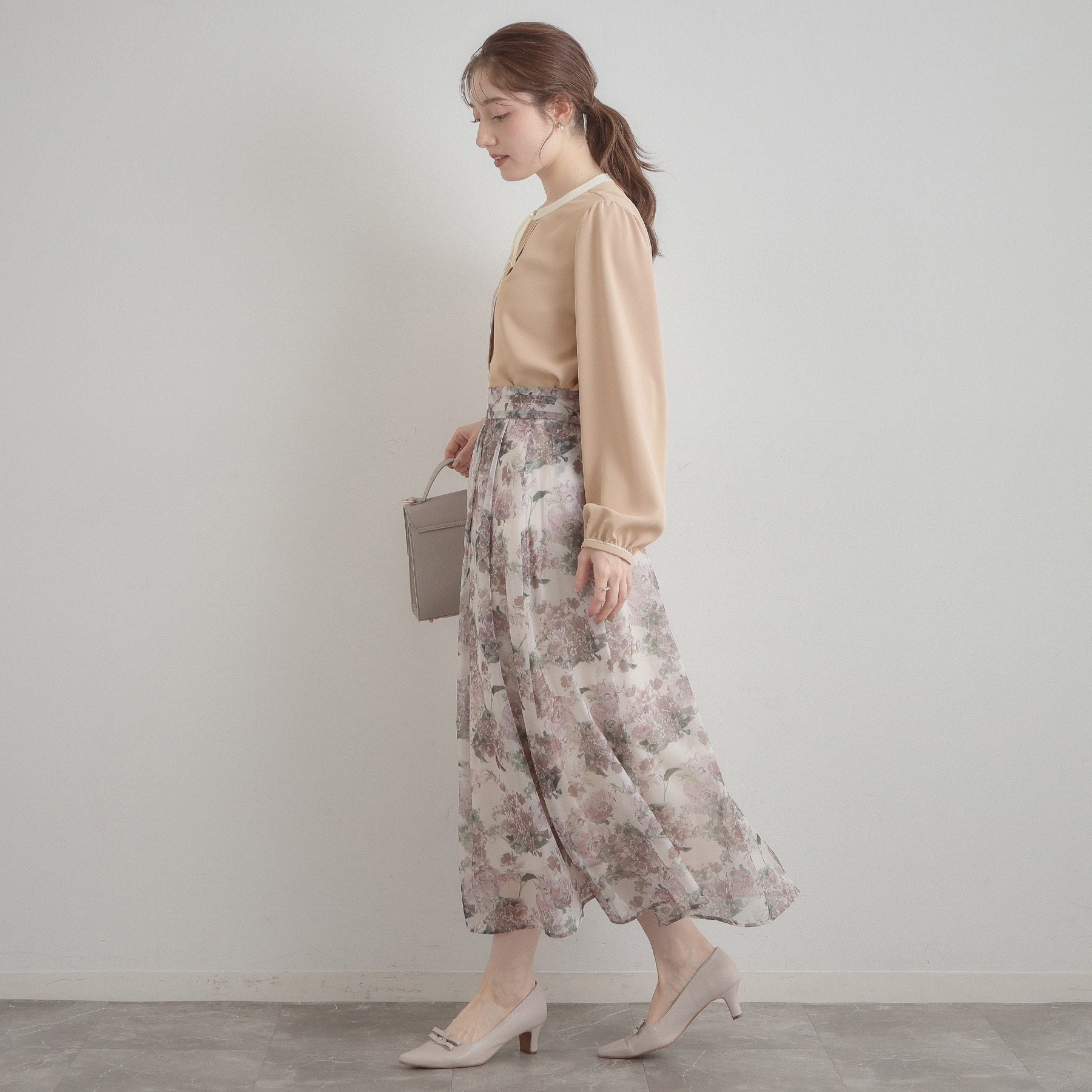 クチュール ブローチ Couture Brooch 配色細リボンタイ （ライトグレー(511)） ライトグレー(511)