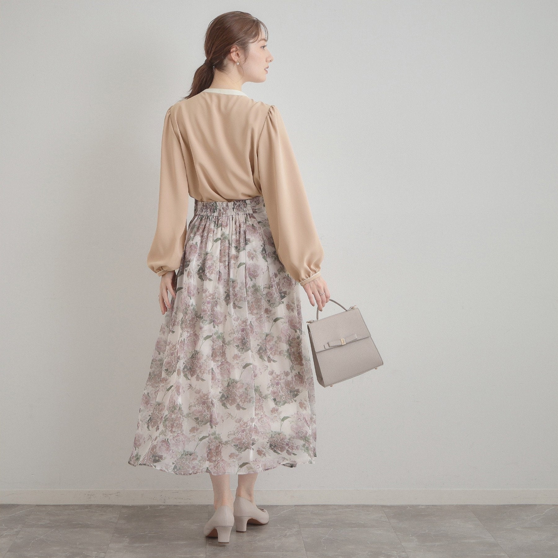 クチュール ブローチ Couture Brooch 配色細リボンタイ （ライトグレー(511)） ライトグレー(511)