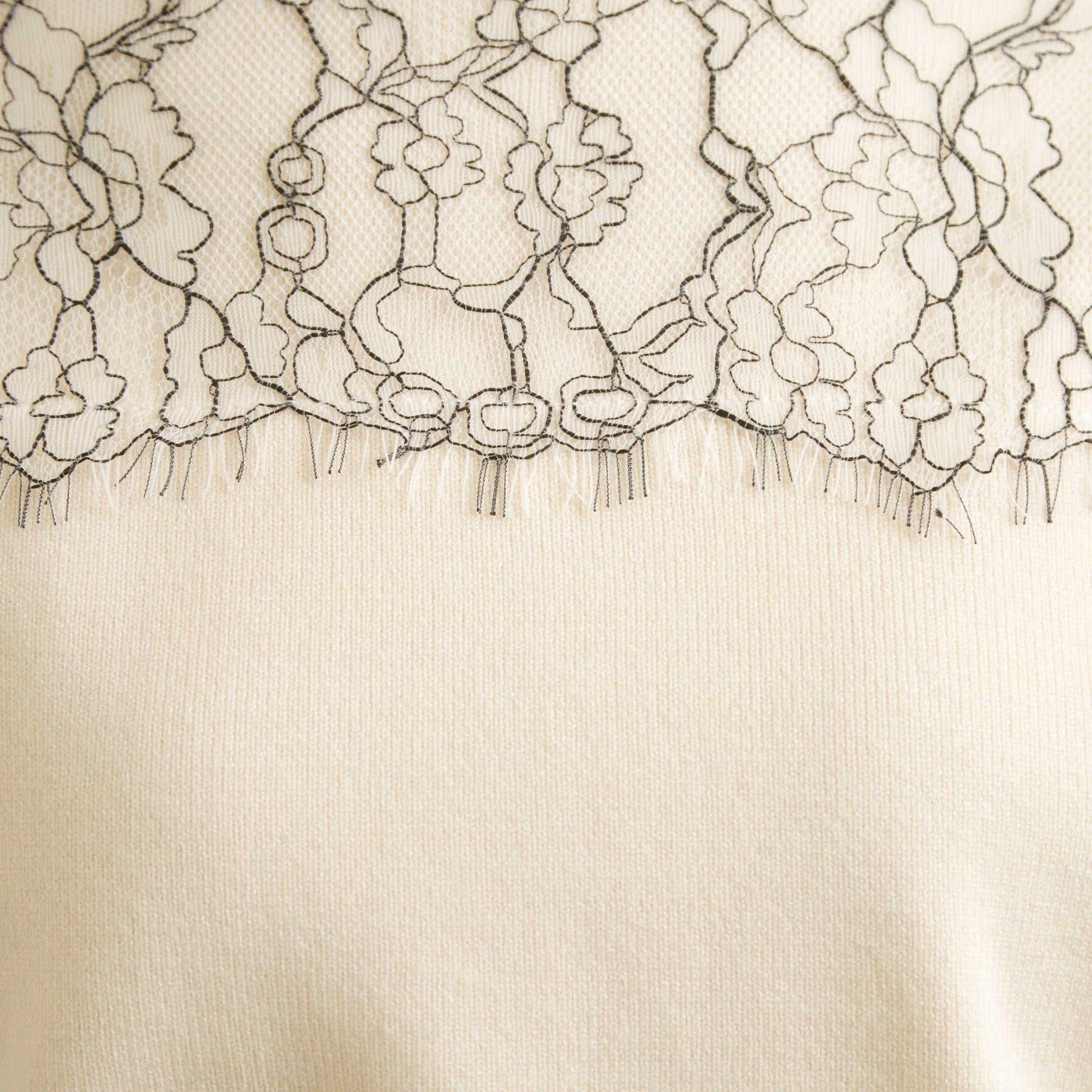 クチュール ブローチ Couture Brooch レースドッキングニット （チャコールグレー(014)） チャコールグレー(014)