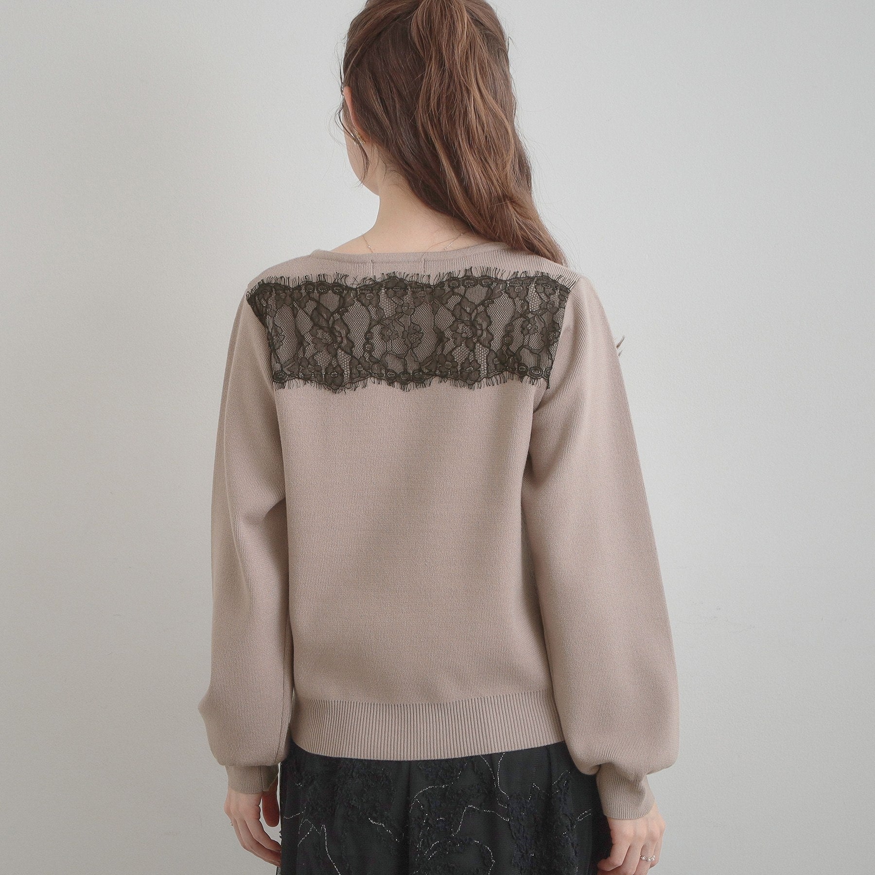 クチュール ブローチ Couture Brooch レースドッキングニット （チャコールグレー(014)） チャコールグレー(014)