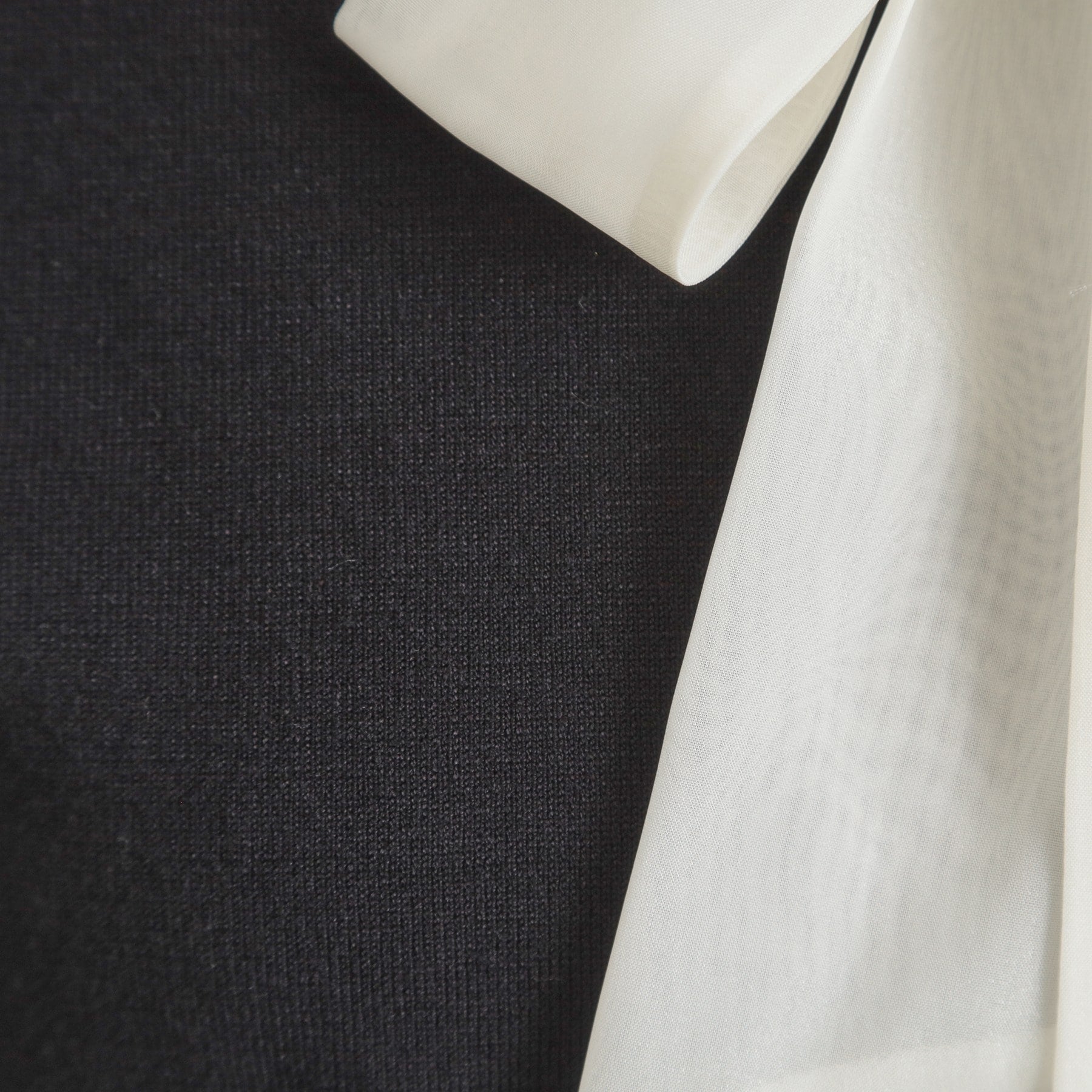 クチュール ブローチ Couture Brooch 【洗える・着映え】オーガンジーリボンタイ ニット （ピンク(071)） ピンク(071)