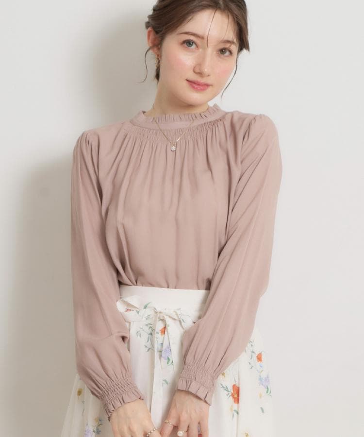 クチュール ブローチ Couture Brooch RTピケ前後2WAYリボン開きブラウス （アイボリー(004)） アイボリー(004)