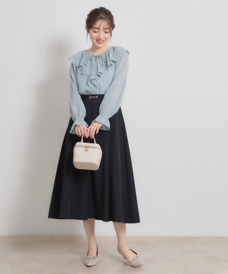 クチュール ブローチ Couture Brooch ラメカットドビーフリルブラウス （ピンク(072)） ピンク(072)