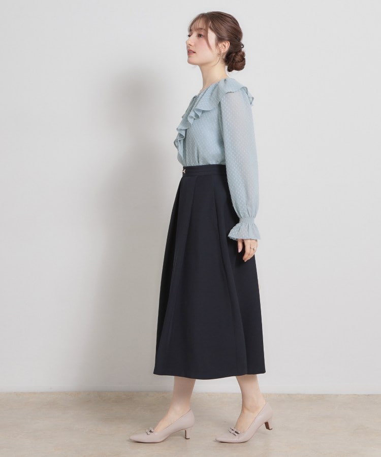 クチュール ブローチ Couture Brooch ラメカットドビーフリルブラウス （ピンク(072)） ピンク(072)