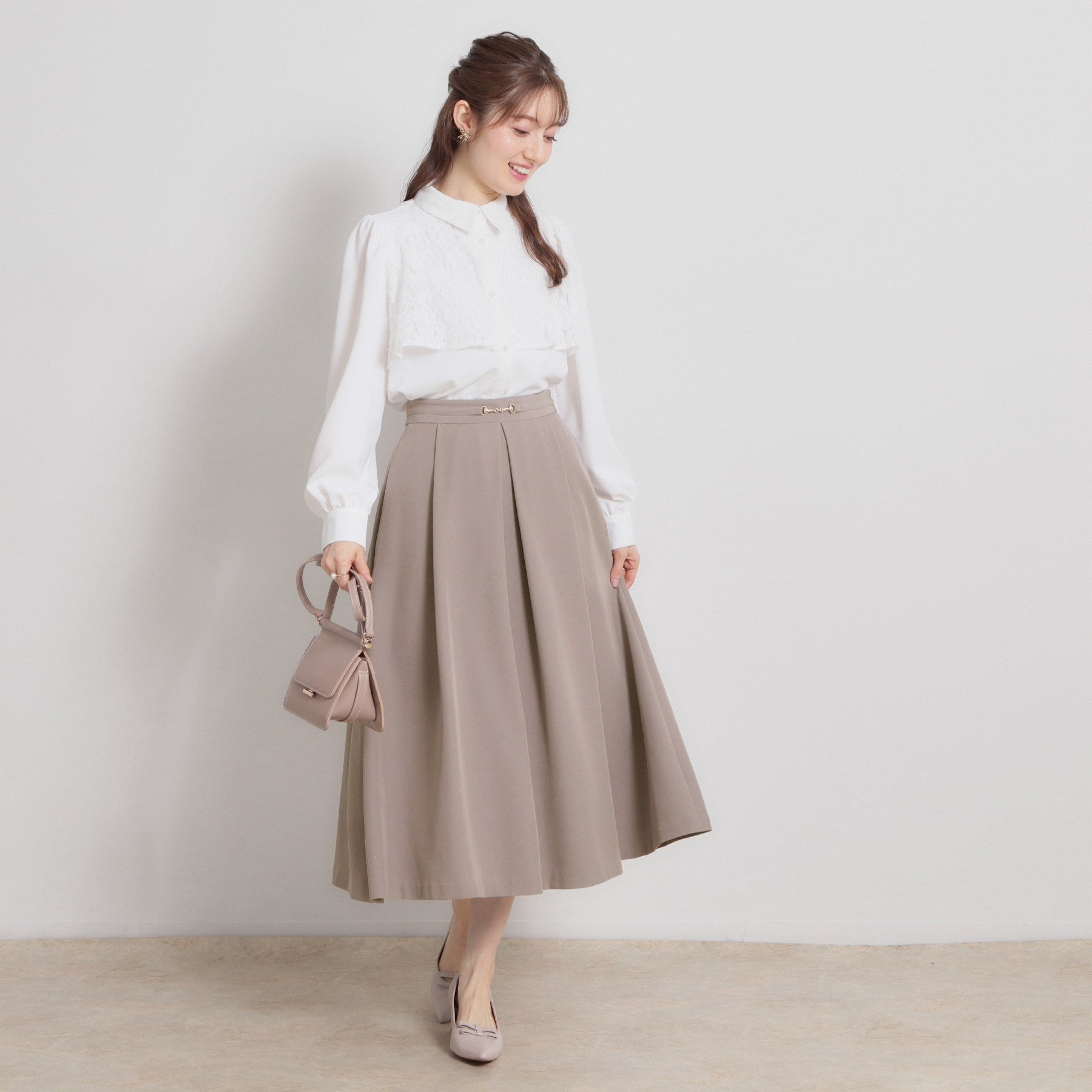 クチュール ブローチ Couture Brooch ビットベルトタックスカート （ネイビー(094)） ネイビー(094)