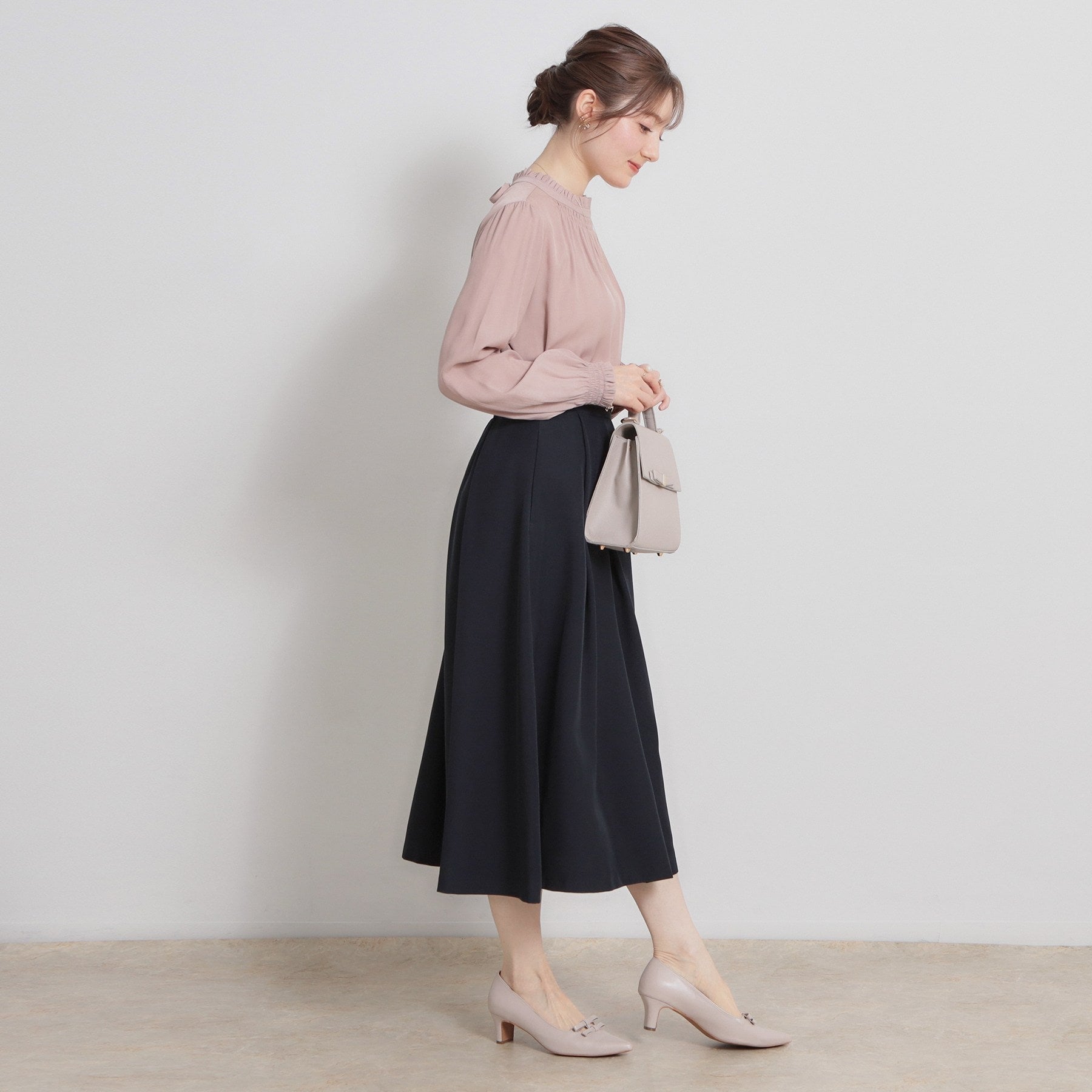 クチュール ブローチ Couture Brooch ビットベルトタックスカート （ネイビー(094)） ネイビー(094)